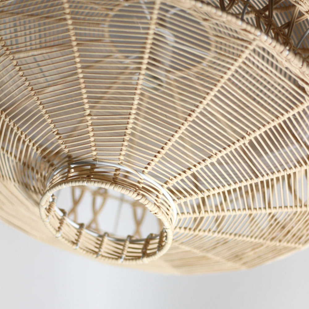 Buy Pendant Lights Australia Parametric 1 Light Rattan Pendant Natural Rattan - LL002PL123