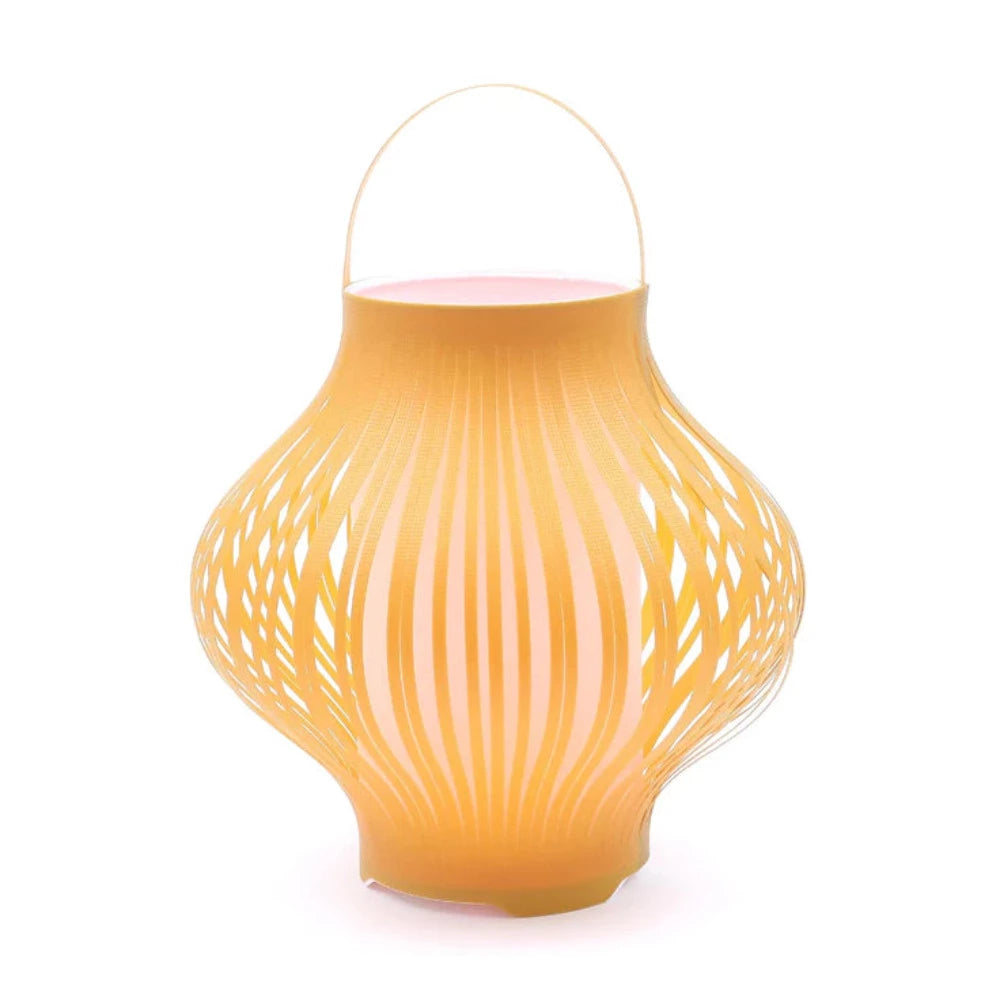 Buy Table Lamps Australia LED Outdoor Portable Retractable Lantern Yellow Polypropylene 3000K & RGB - LL0513Y