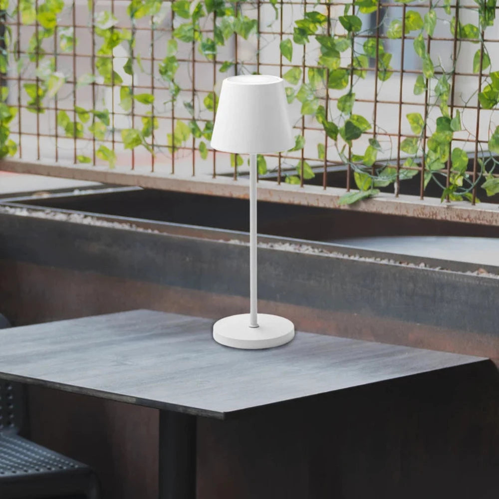 Buy Table Lamps Australia Enoki Portable Table Lamp 5V Battery White Metal 3000K / RGB - LL0516W
