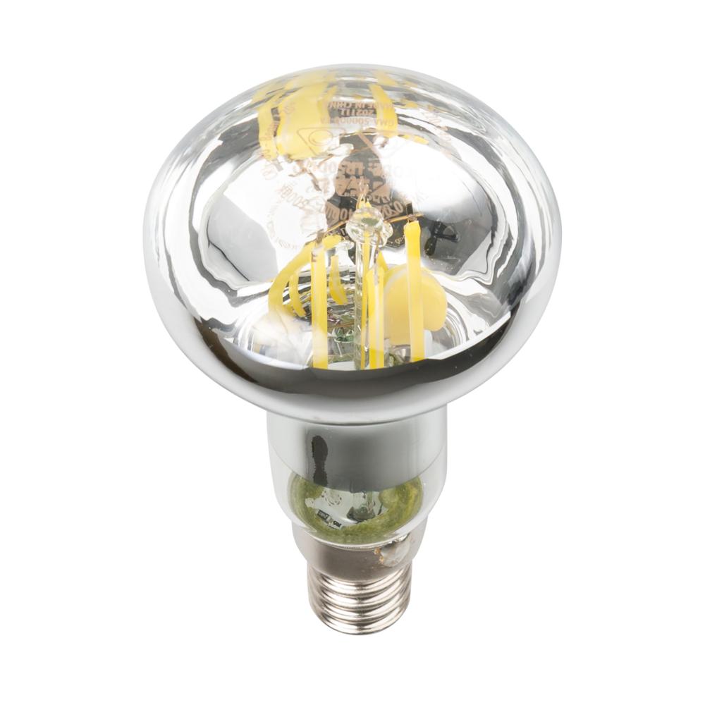 Buy LED Filament Globes Australia LED Filament Globe 240V 7W ES W63mm Mirror Reflector Glass 6000K - LR63DL/D