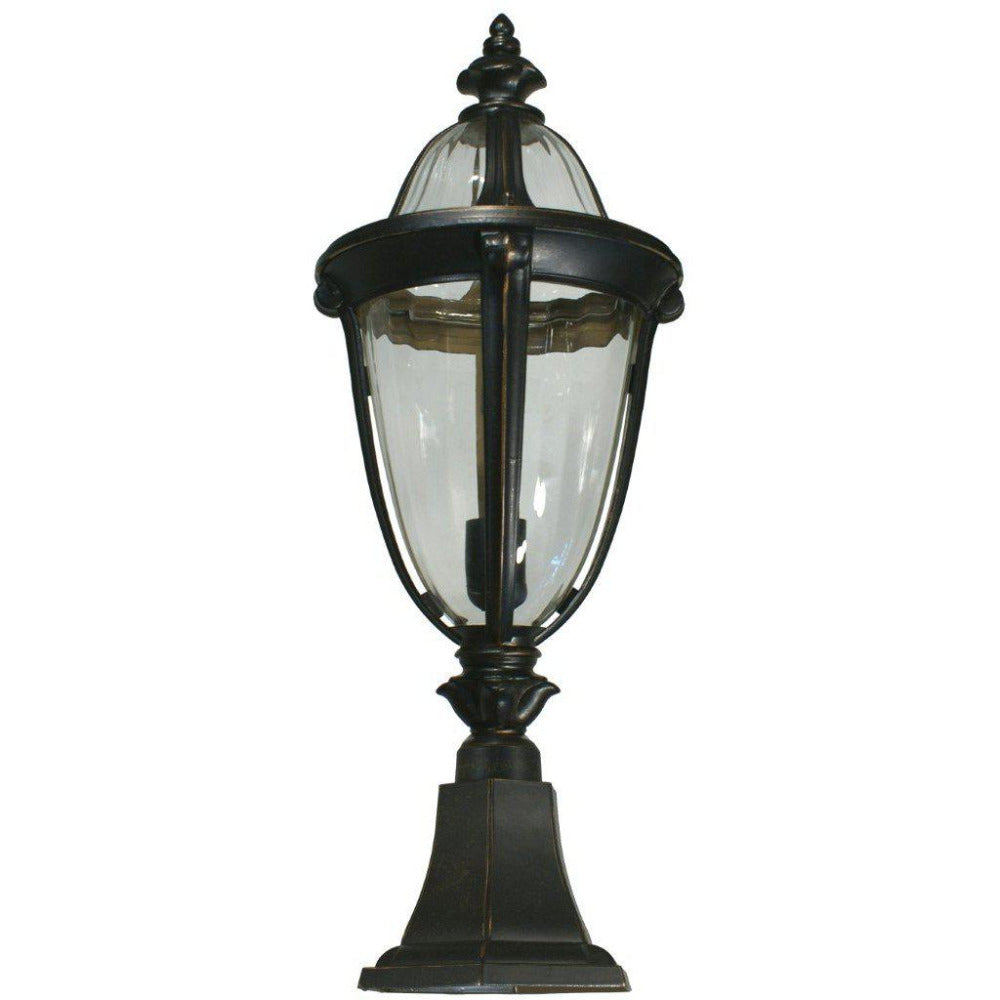 Buy Pillar & Pedestal Lights Australia Mayfair Pillar Mount Antique Bronze IP44 - 1000314