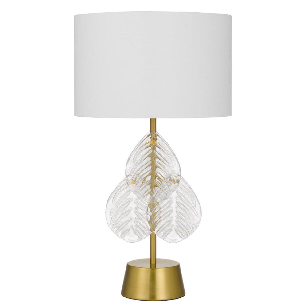 Buy Table Lamps Australia Melania 1 Light Table Lamp Gold & White - MELANIA TL-GDWH