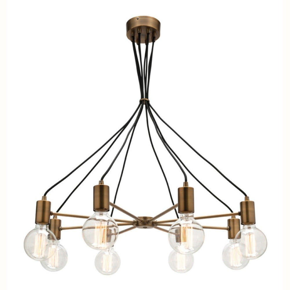 Buy Pendant lights australia - Colorado 8 Light Aged Brass Pendant - MG7238BRS