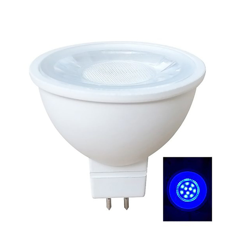 Buy LED Globes Australia MR16 LED Globe GU5.3 5W 12V Plastic / Aluminium Blue - MR16B01A