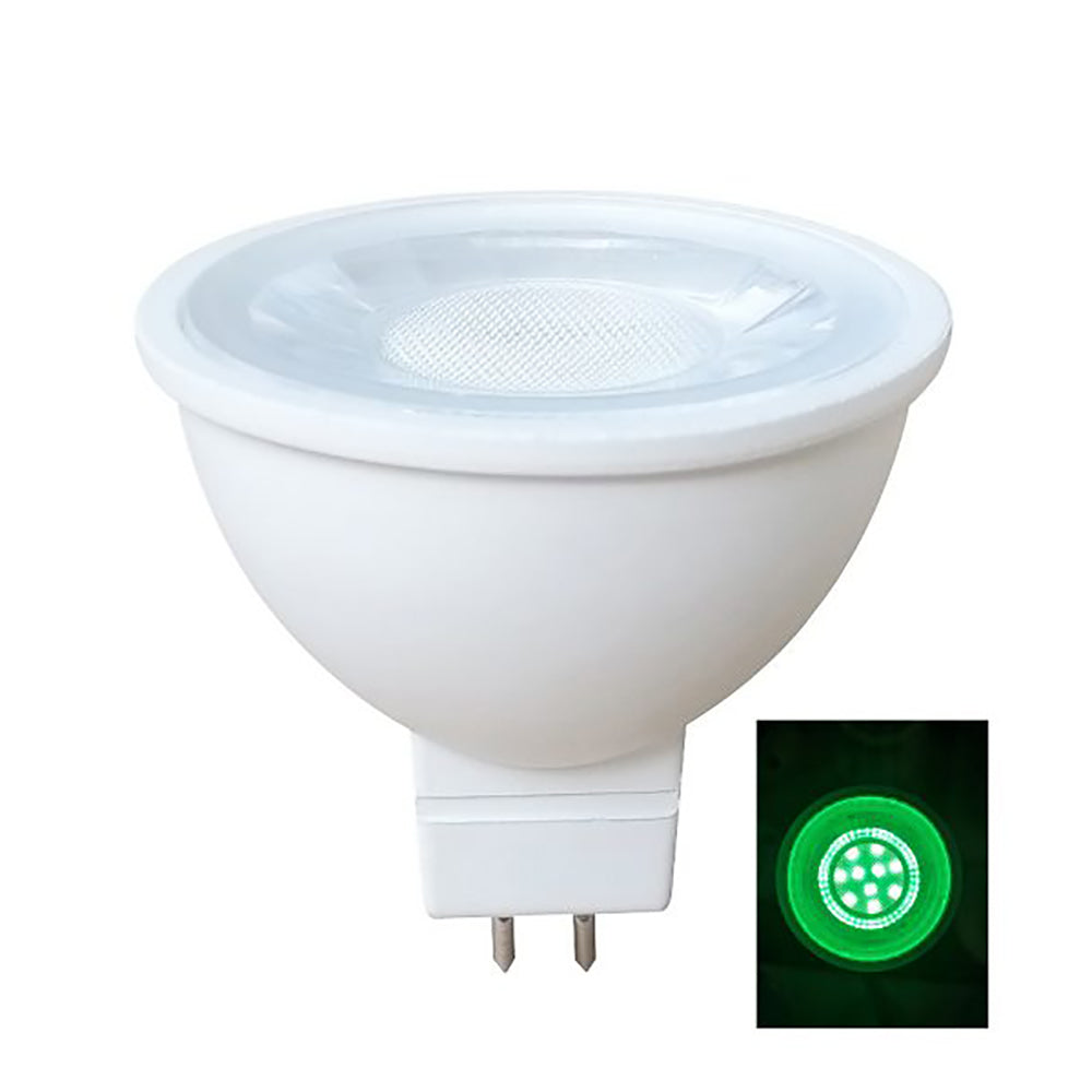 Buy LED Globes Australia MR16 LED Globe GU5.3 5W 12V Plastic / Aluminium Green - MR16G01A