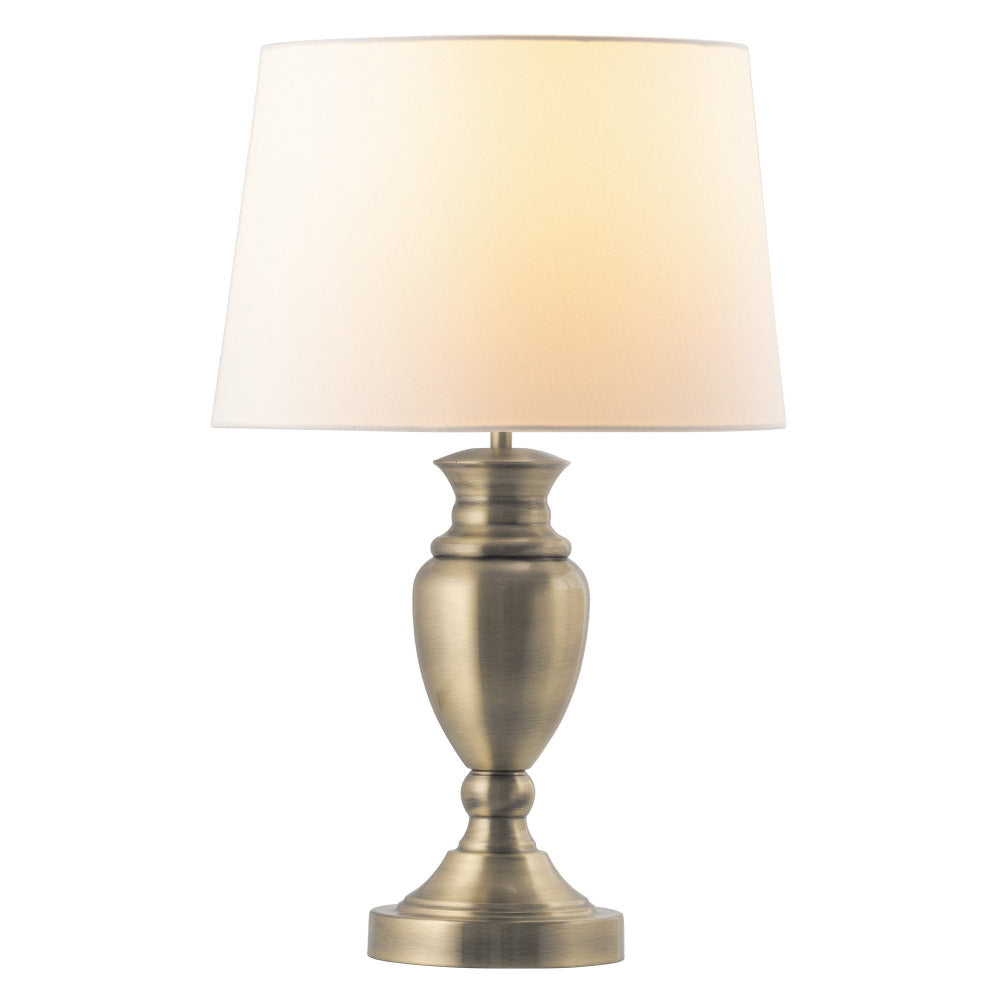 Hilda 1 Light Touch Table Lamp Antique Brass - MTBL018AB
