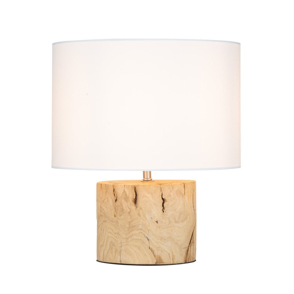 Buy Table Lamps Australia Fairfield Table Lamp White Fabric / Natural Wood - MTBL035