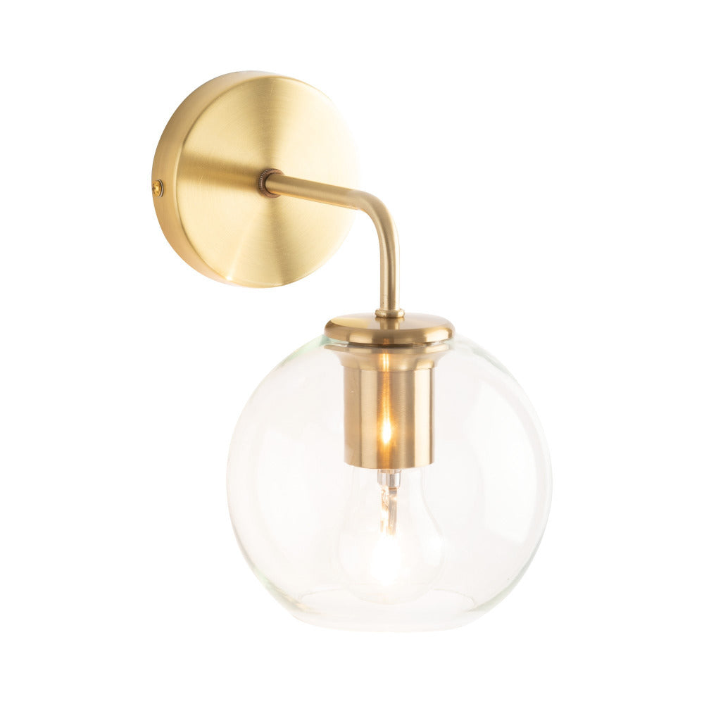 Sylvia 1 Light Wall Lamp Brass - MWL004BRS