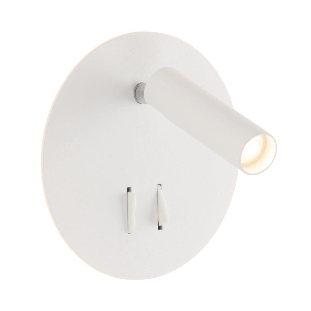 Osbourne Wall Lamp + LED Adjustable Reading Light White - MWL008WHT