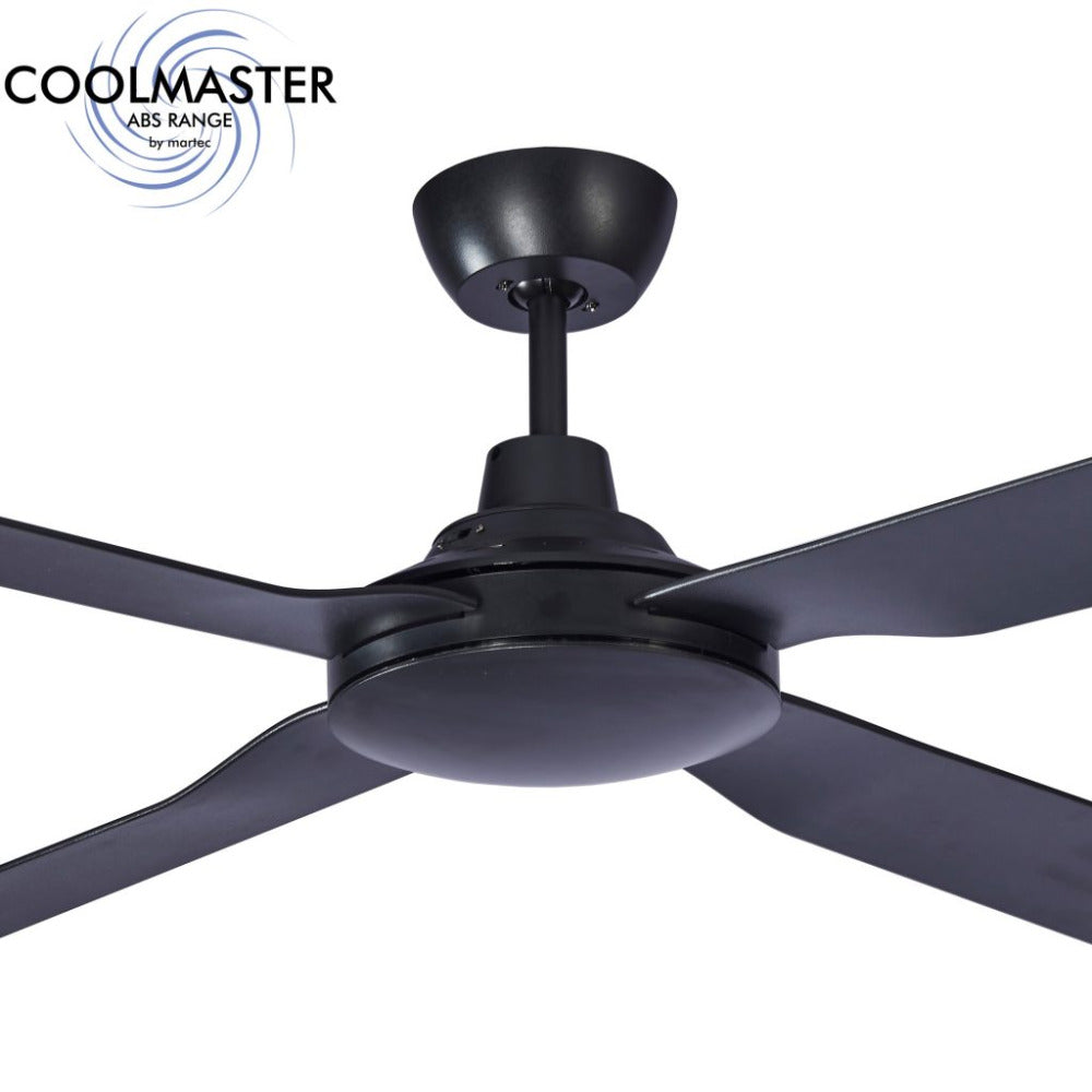 Discovery 48" 4 Blade ABS Ceiling Fan Only Matt Black - MDF124M