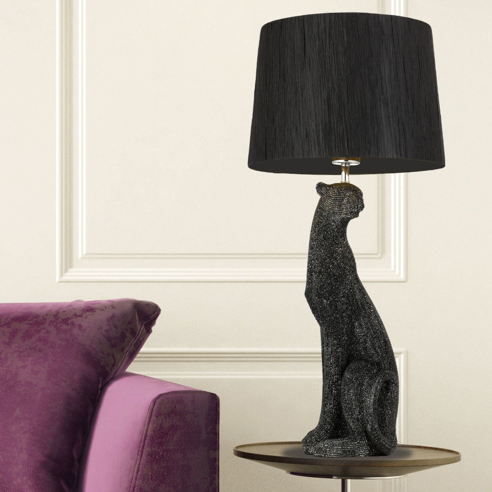 Buy Table Lamps Australia Nala 1 Light Table Lamp Black - NALA TL-BK