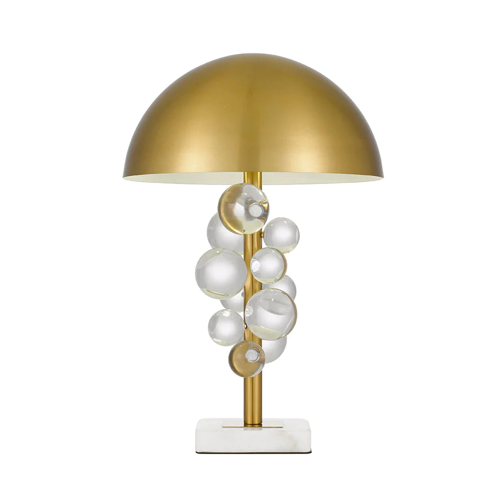 Buy Table Lamps Australia Narvik Table Lamp Antique Gold / White Marble - NARVIK TL-AGCL