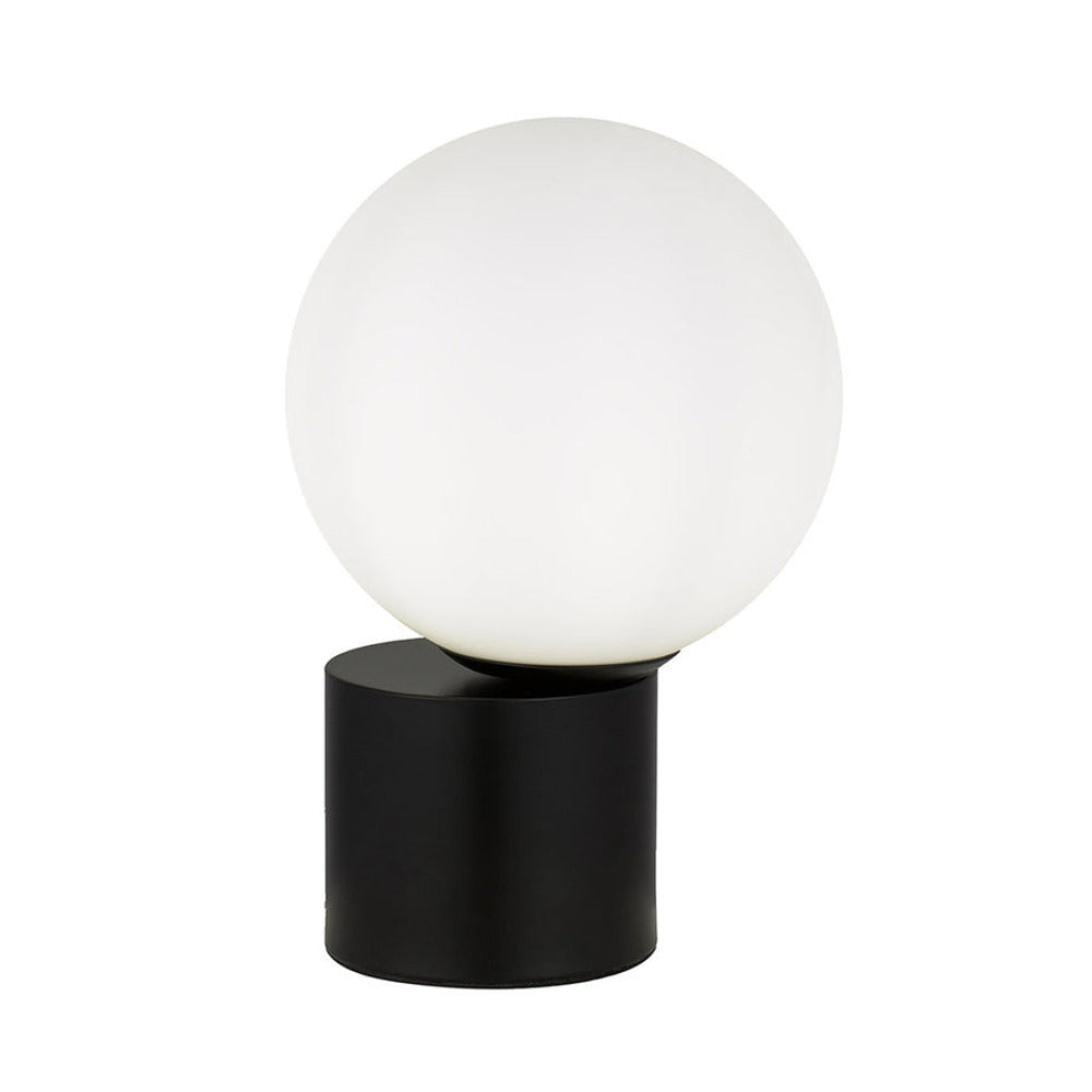 Novio 1 Light Table Lamp Black & Opal Matt - NOVIO TL-BKOP