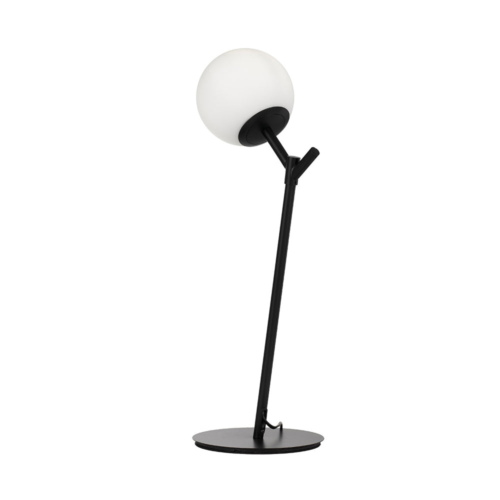 Buy Table Lamps Australia Ohh 1 Light Table Lamp Black & Opal Matt - OHH TL-BKOM