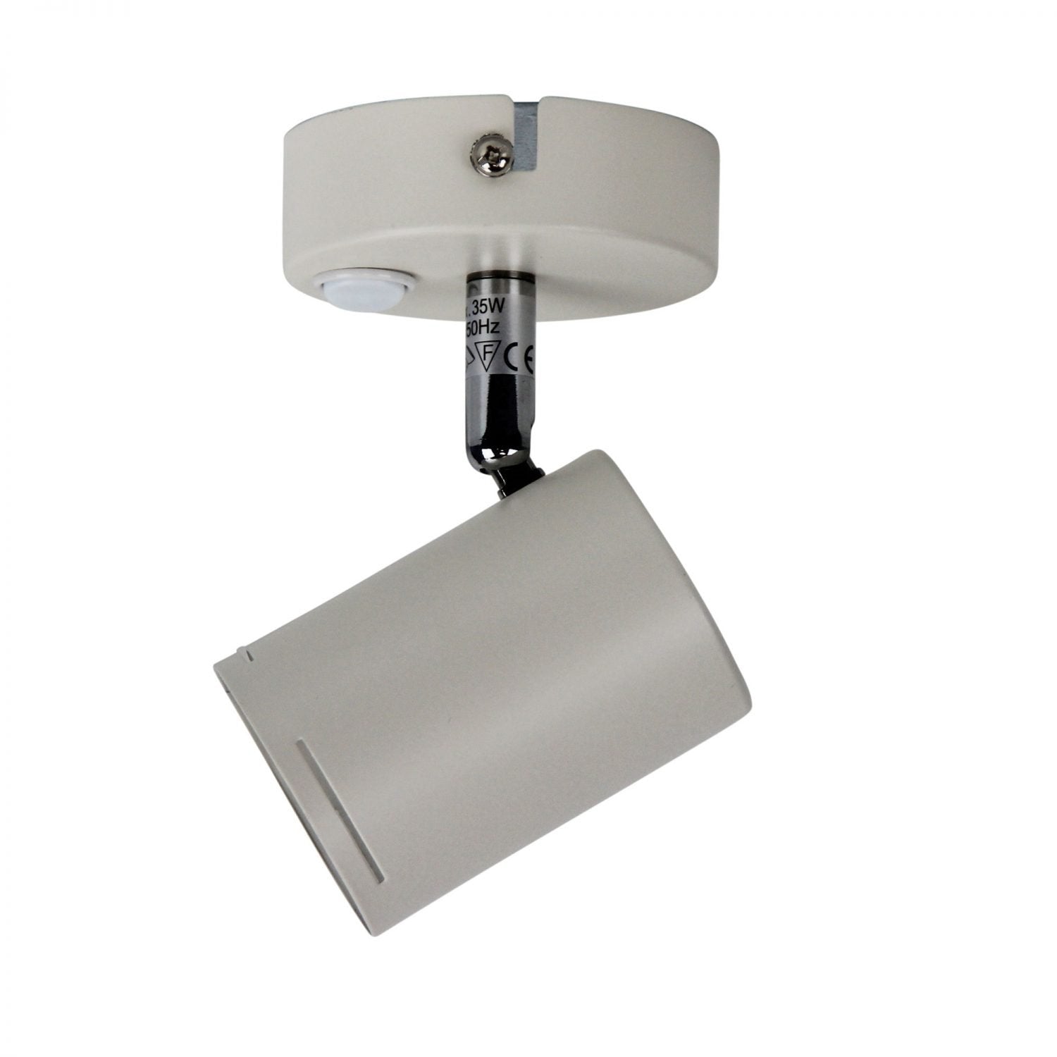 Baril 1 Light GU10 Spotlight with Switch White - OL58613/1WH