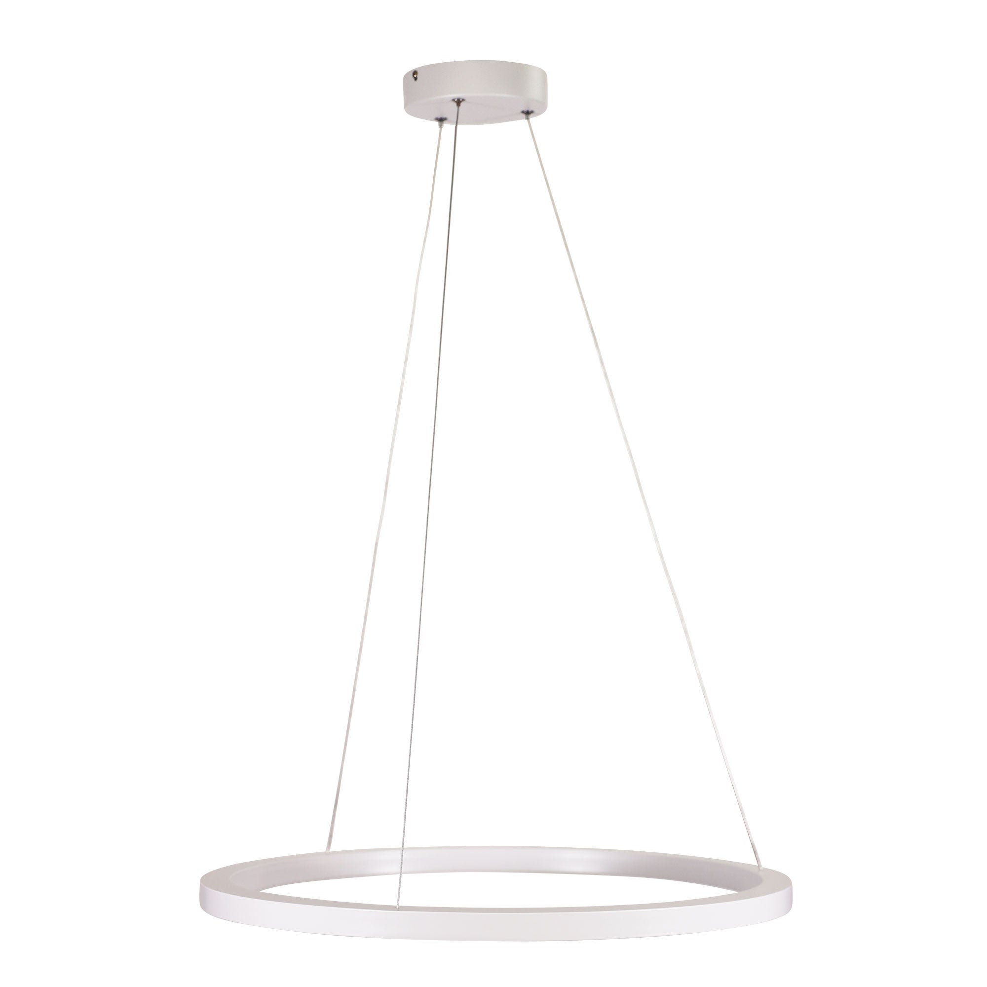 Buy LED Pendants Australia Nebula LED Ring Pendant 600mm White Metal TRI Colour - OL60614/60WH