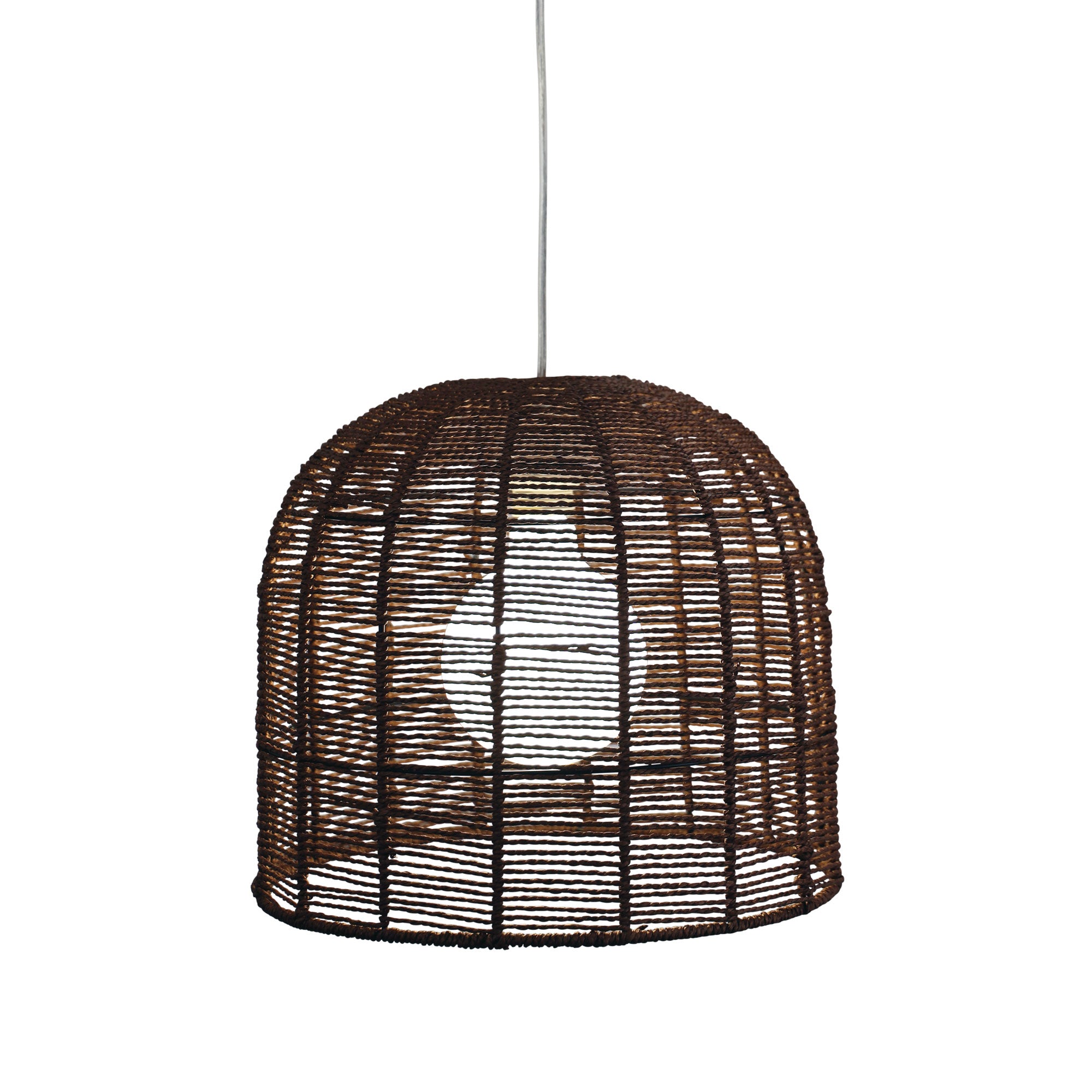 Buy Pendant Lights Australia Poppa 1 Light Pendant Brown - OL64464 (Shade Only)