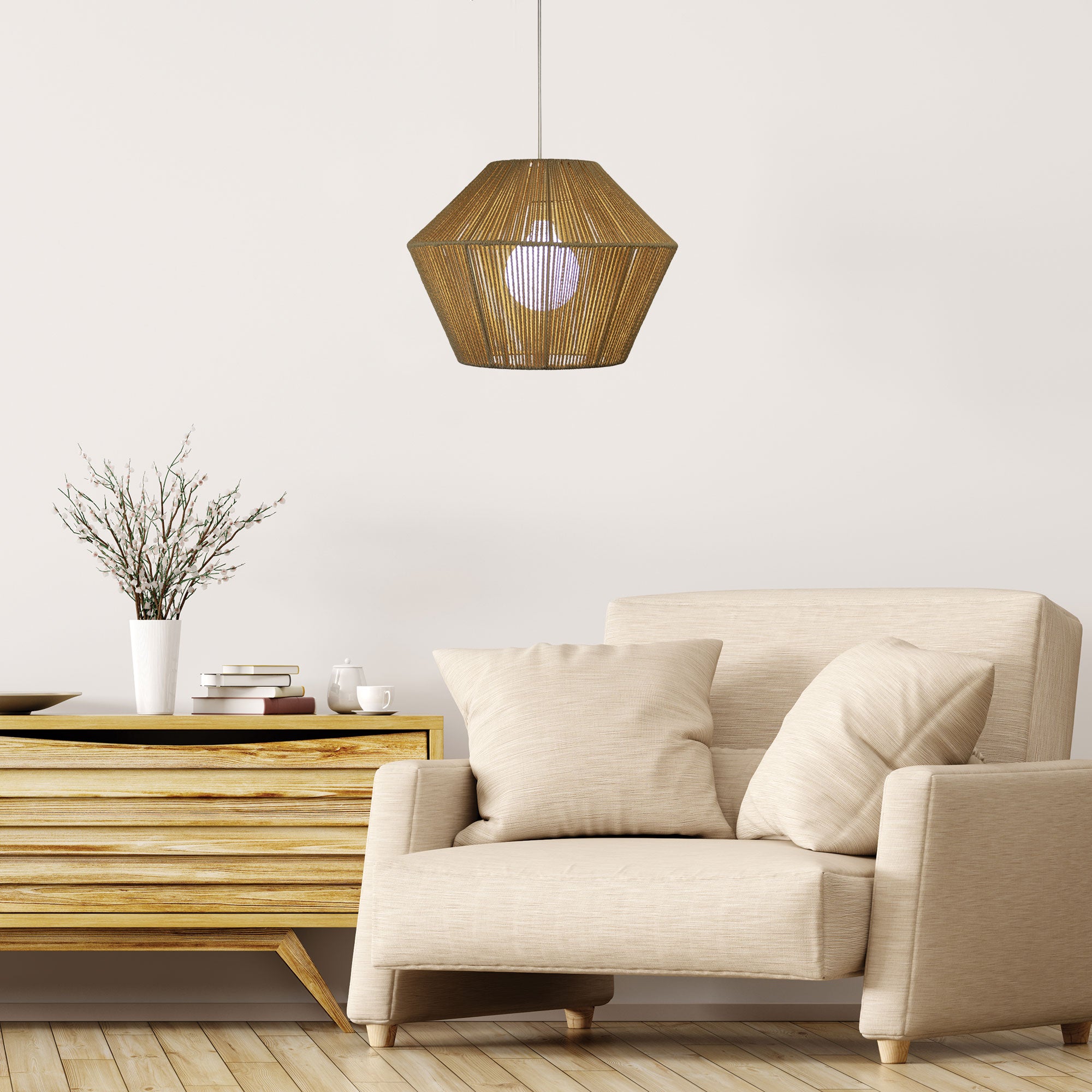 Buy Pendant Lights Australia Padang 1 Light Pendant 450mm - OL64485/45 (Shade Only)