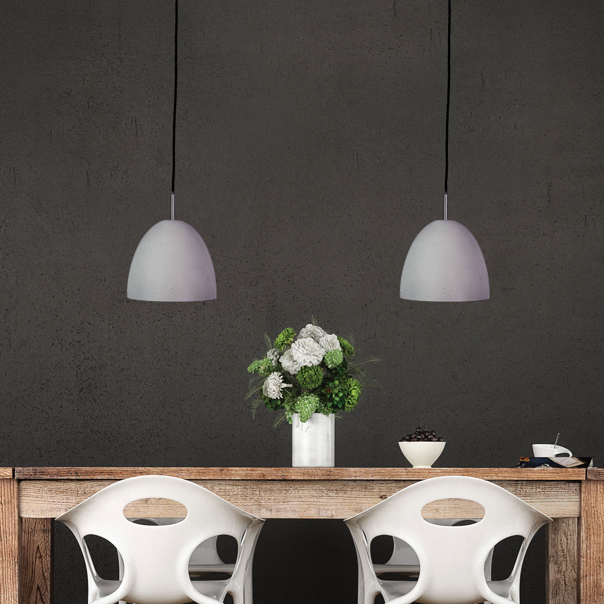 Buy Pendant Lights Australia Cimo 1 Light Pendant Concrete Finished 205mm - OL64727