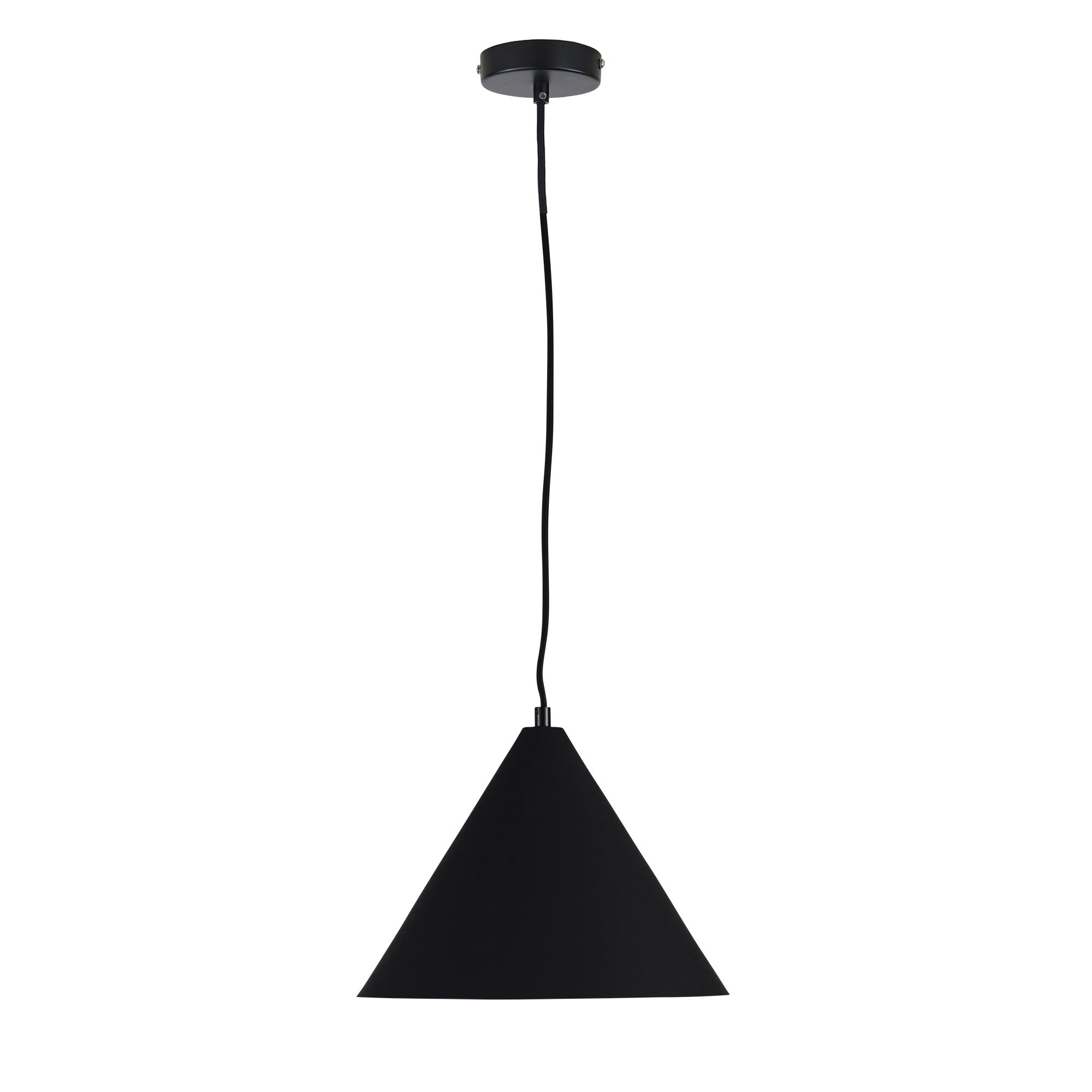 Buy Pendant Lights Australia Conic Pendant Light W280mm Black Metal - OL64910/28BK