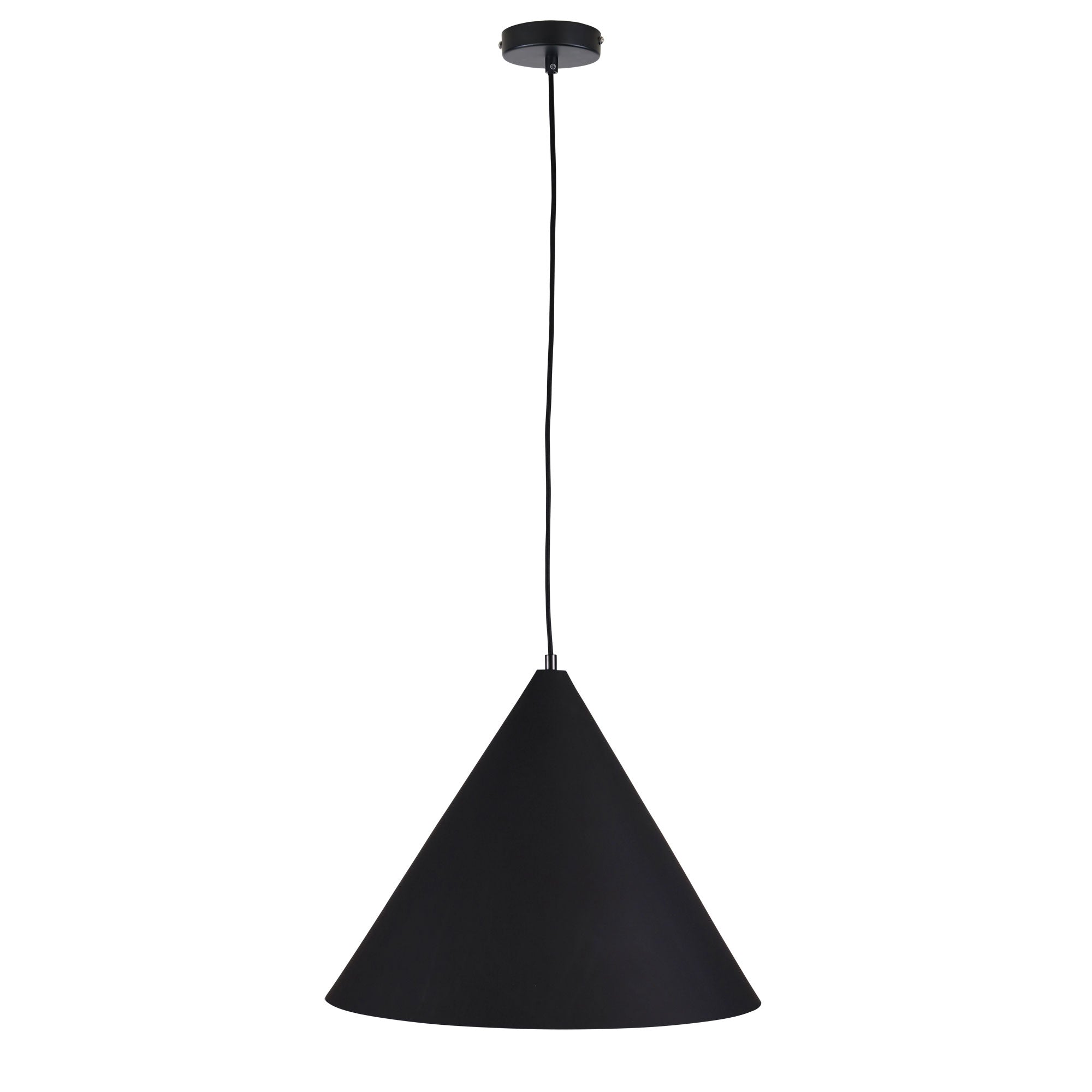 Buy Pendant Lights Australia Conic Pendant Light W450mm Black Metal - OL64910/45BK