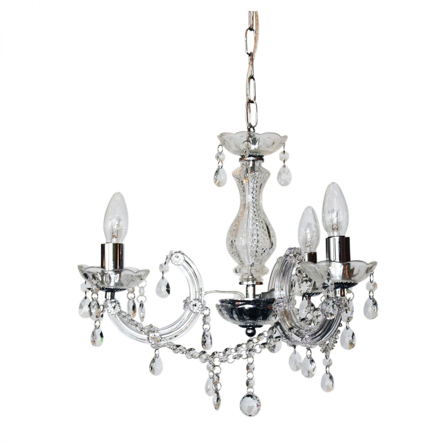 Marie Therese 3 Light Pendant Clear & Chrome - OL68710/3CL