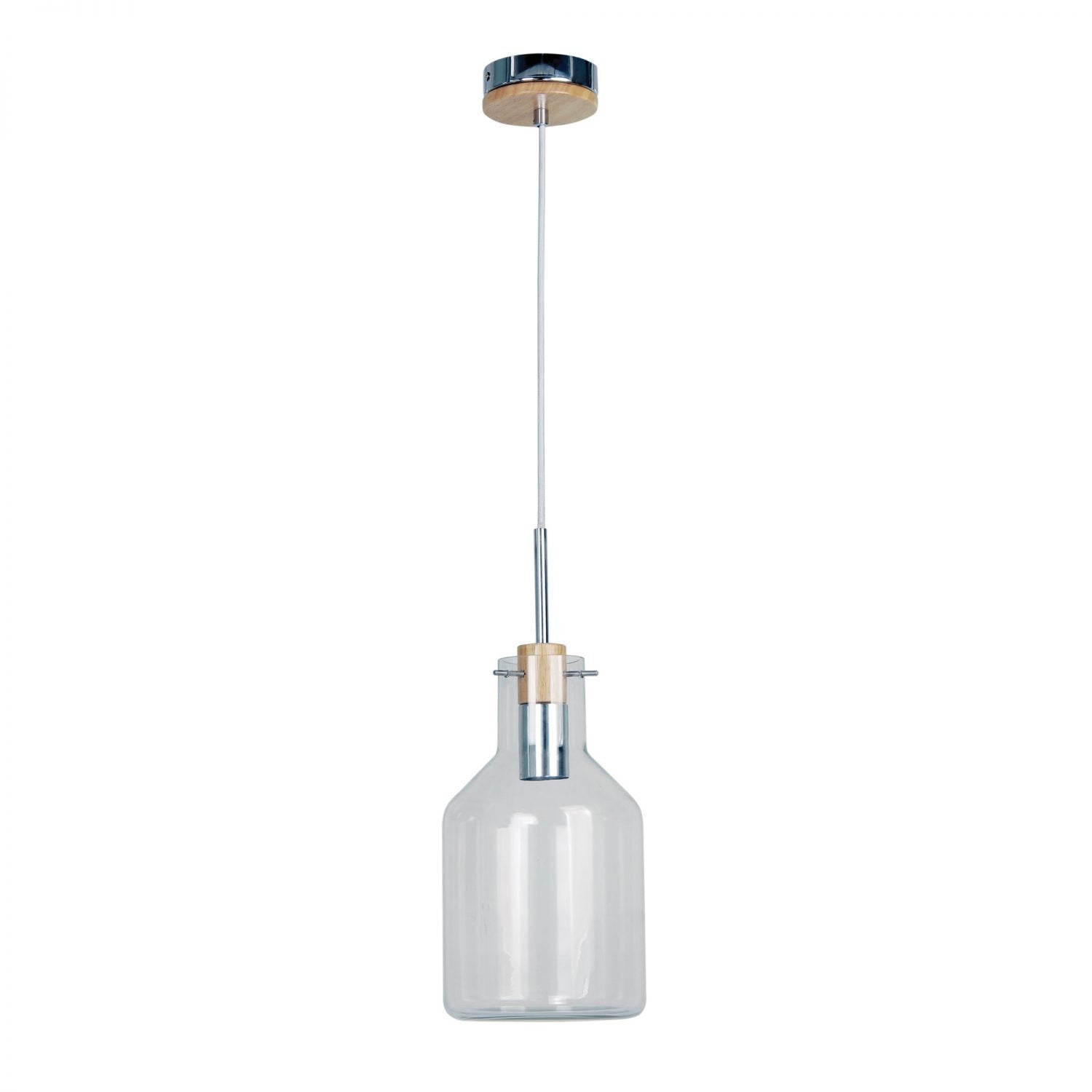 Buy Pendant lights australia - Holbeck 1 Light Pendant 170mm Chrome & Clear - OL69291/17CL