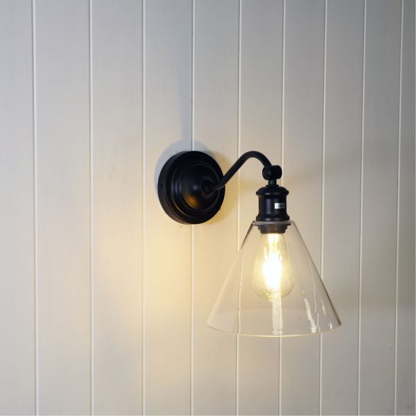 Buy Wall Sconce Australia ABBY Wall Light Black Metal - OL69385BK