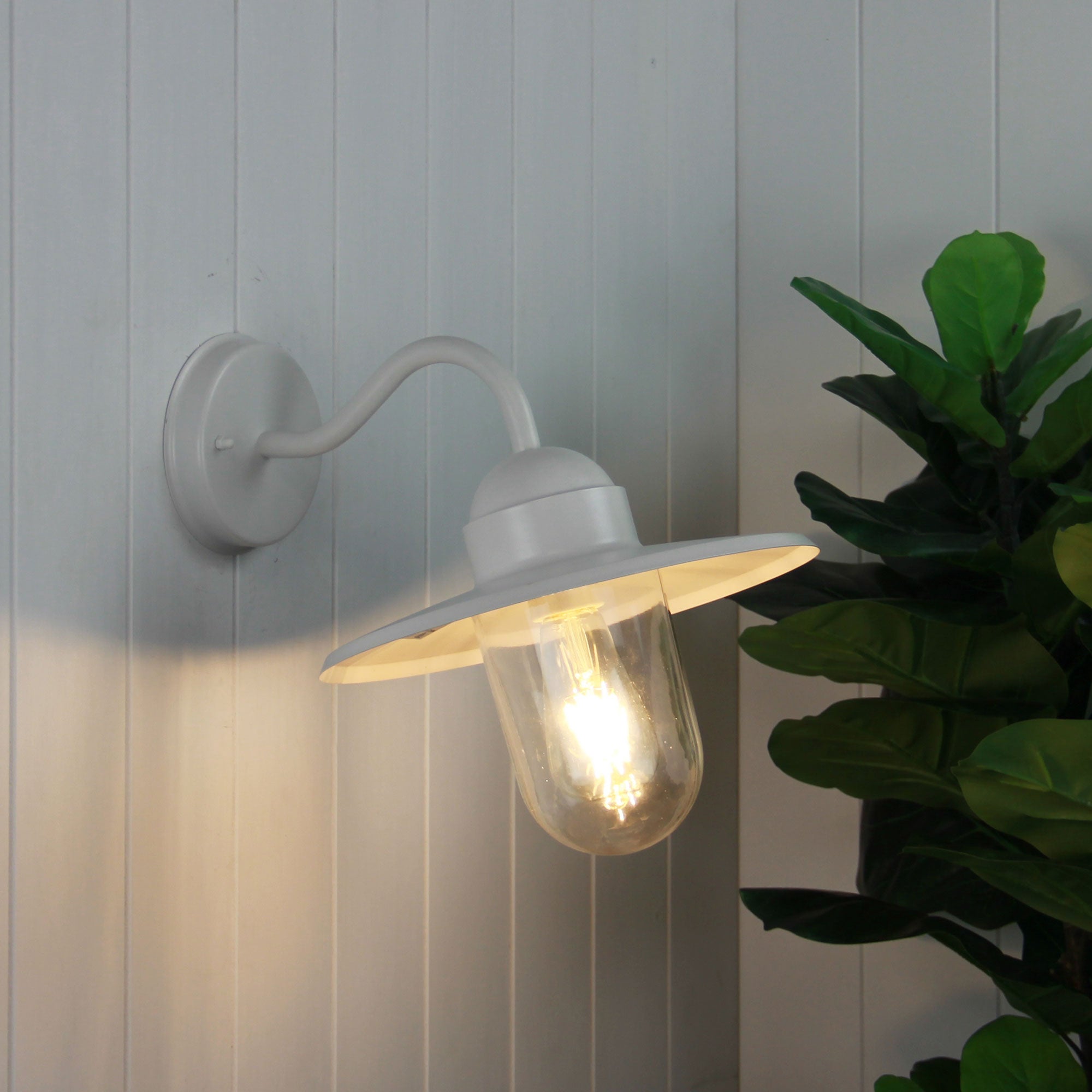 Buy Exterior Wall Lights Australia Alley 1 Light Wall Light Sandy White - OL7880WH