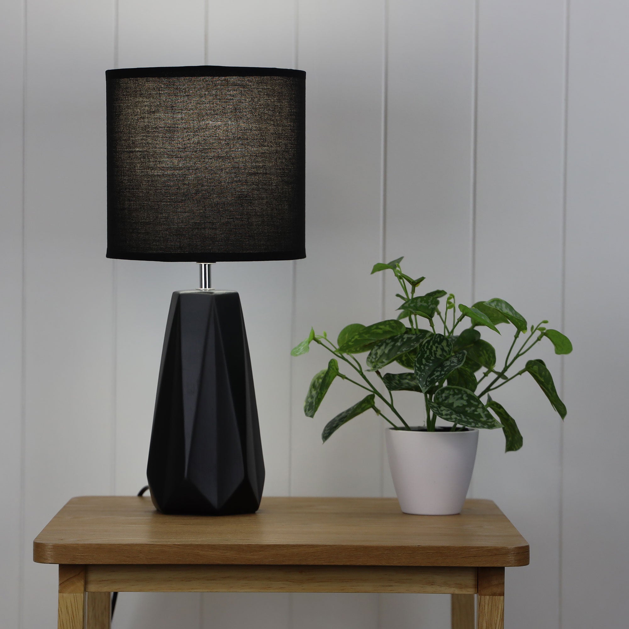 Buy Table Lamps Australia Shelly 1 Light Table Lamp Black - OL90115BK