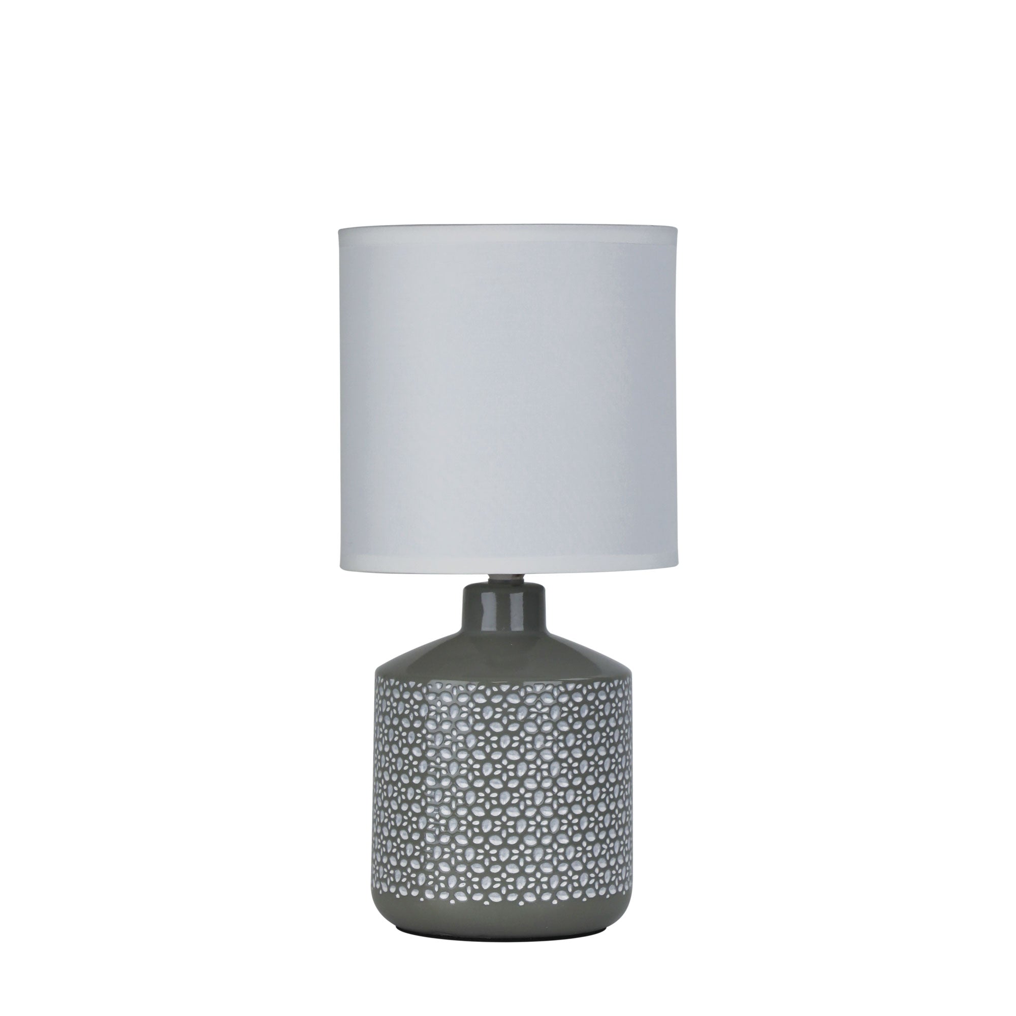Celia 1 Light Table Lamp Grey - OL90117GY