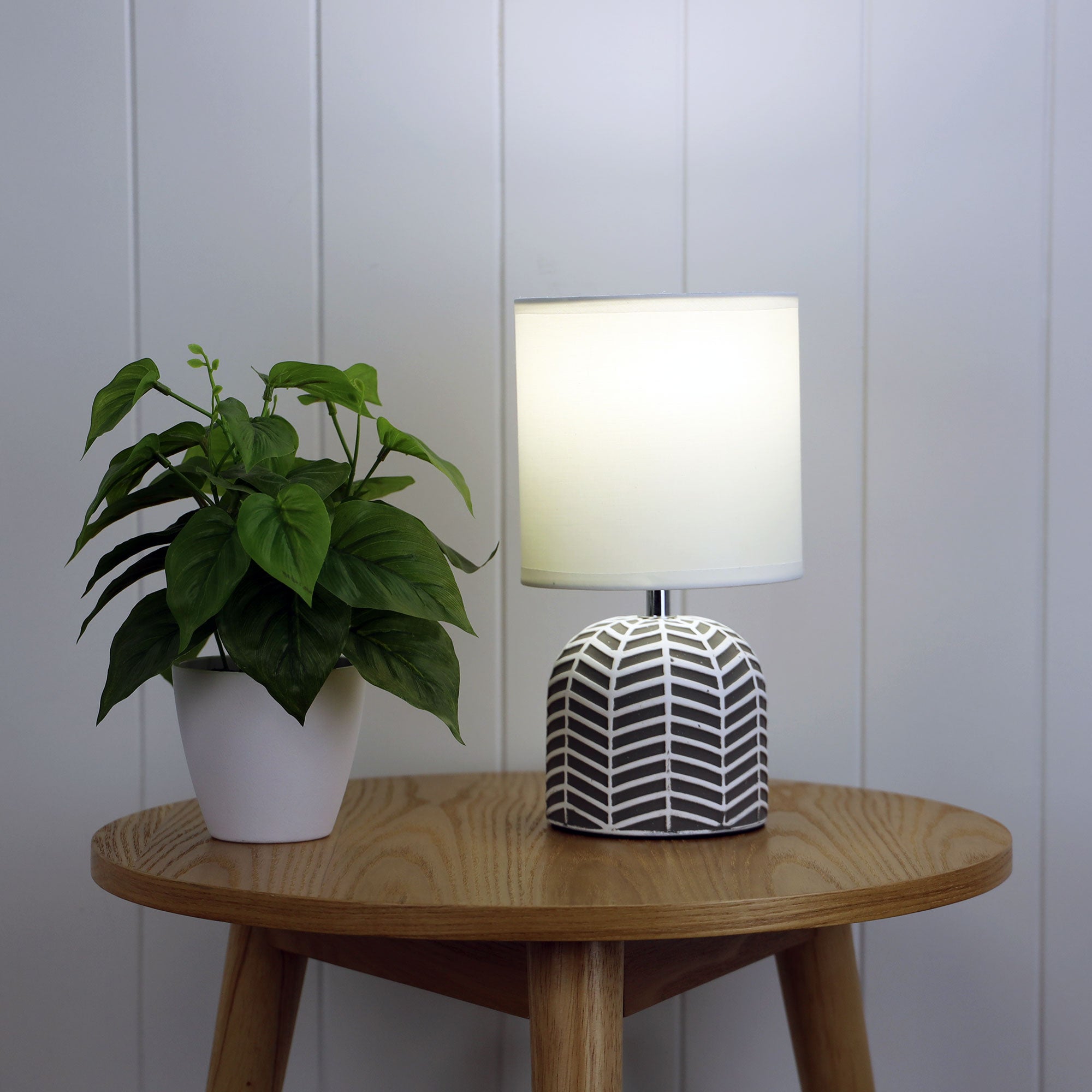 Buy Table Lamps Australia Mandy 1 Light Table Lamp Grey - OL90119GY