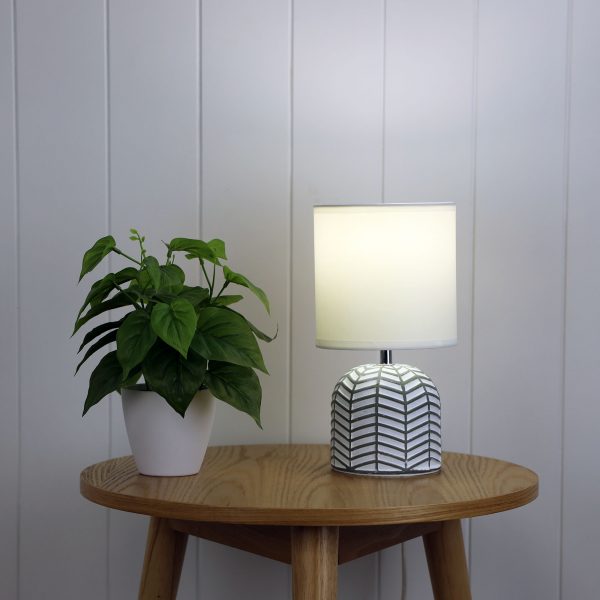 Buy Table Lamps Australia Mandy 1 Light Table Lamp White - OL90119WH