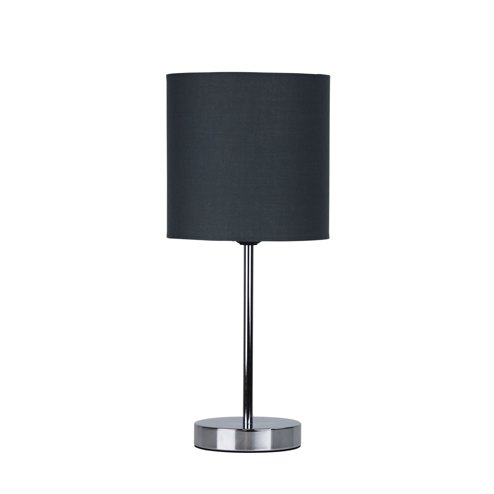 Buy Table Lamps Australia Zola 1 Light Table Lamp Grey & Chrome - OL90120GY