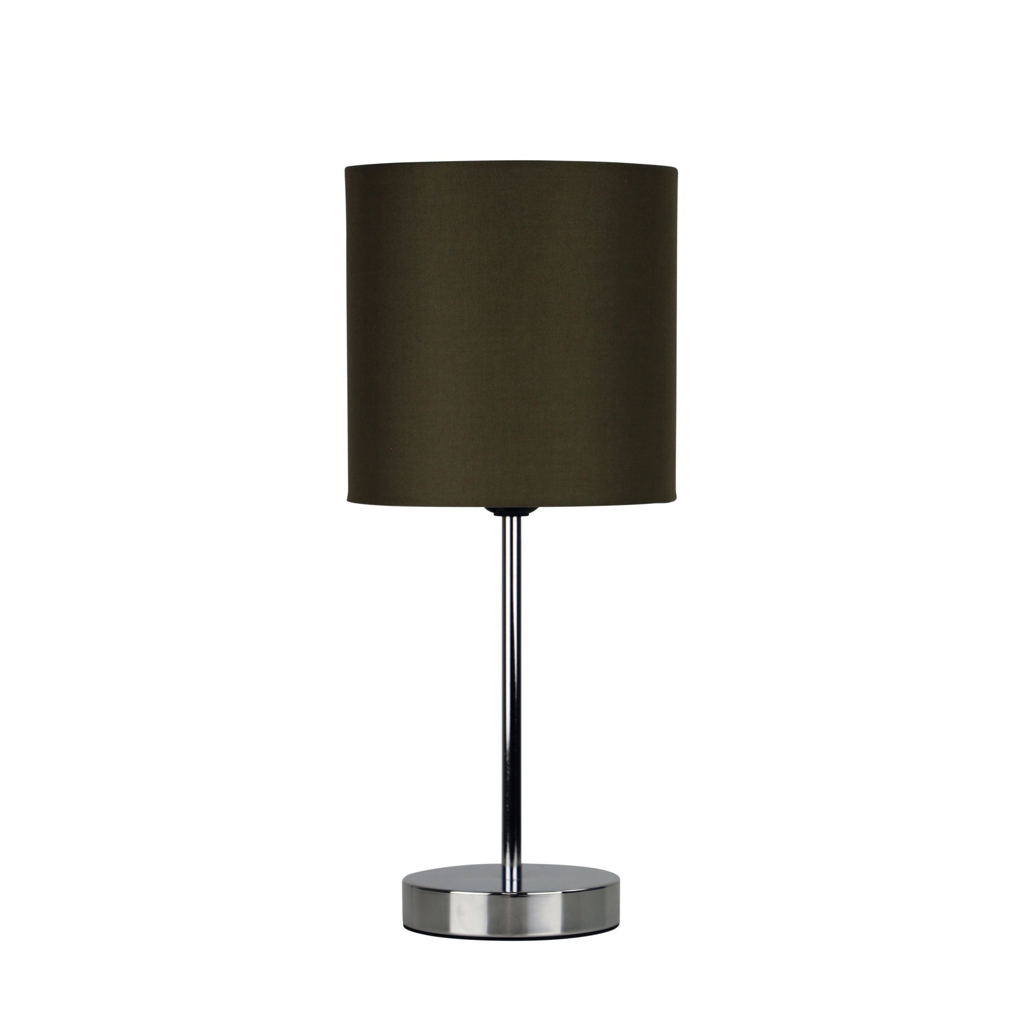 Buy Table Lamps Australia Zola 1 Light Table Lamp Taupe & Chrome - OL90120TP