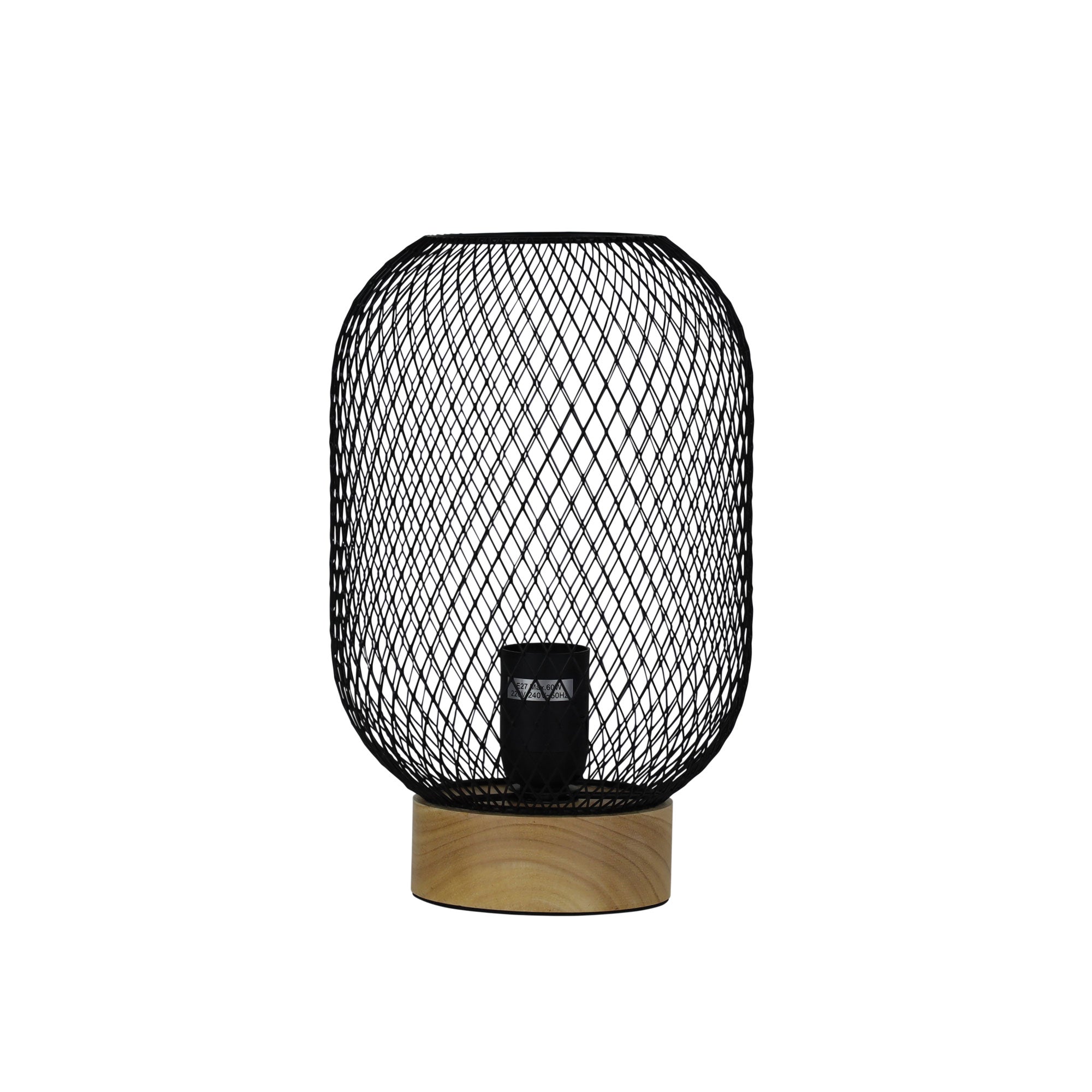 Buy Table Lamps Australia Tilda 1 Light Mesh Table Lamp Black - OL90130BK