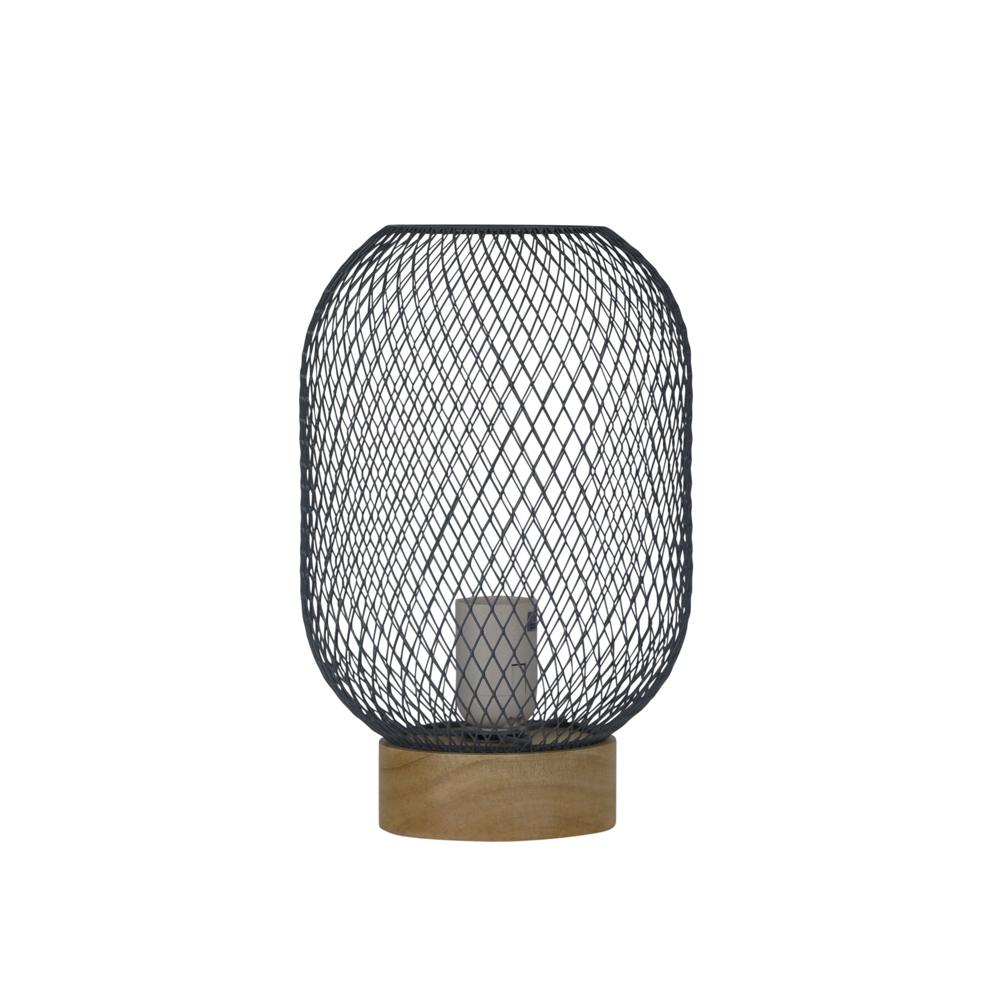 Tilda 1 Light Mesh Table Lamp Grey - OL90130GY