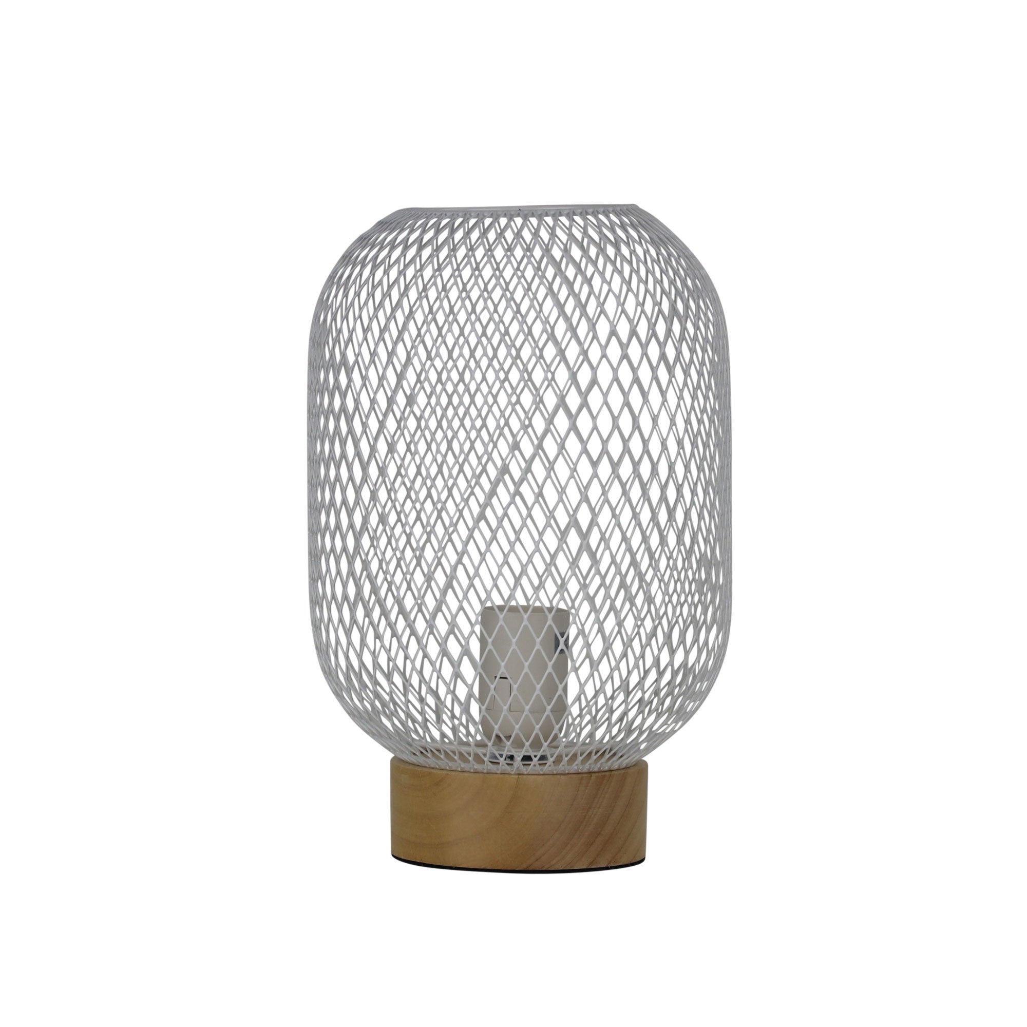 Buy Table Lamps Australia Tilda 1 Light Mesh Table Lamp White - OL90130WH