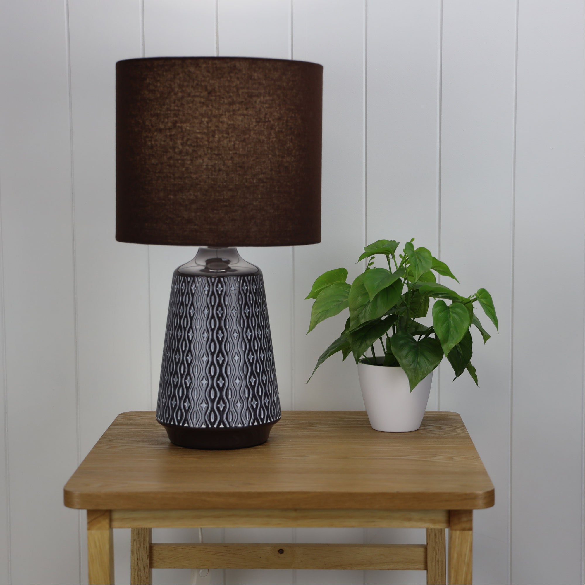 Buy Table Lamps Australia Moana 1 Light Table Lamp Coffee - OL90151CO