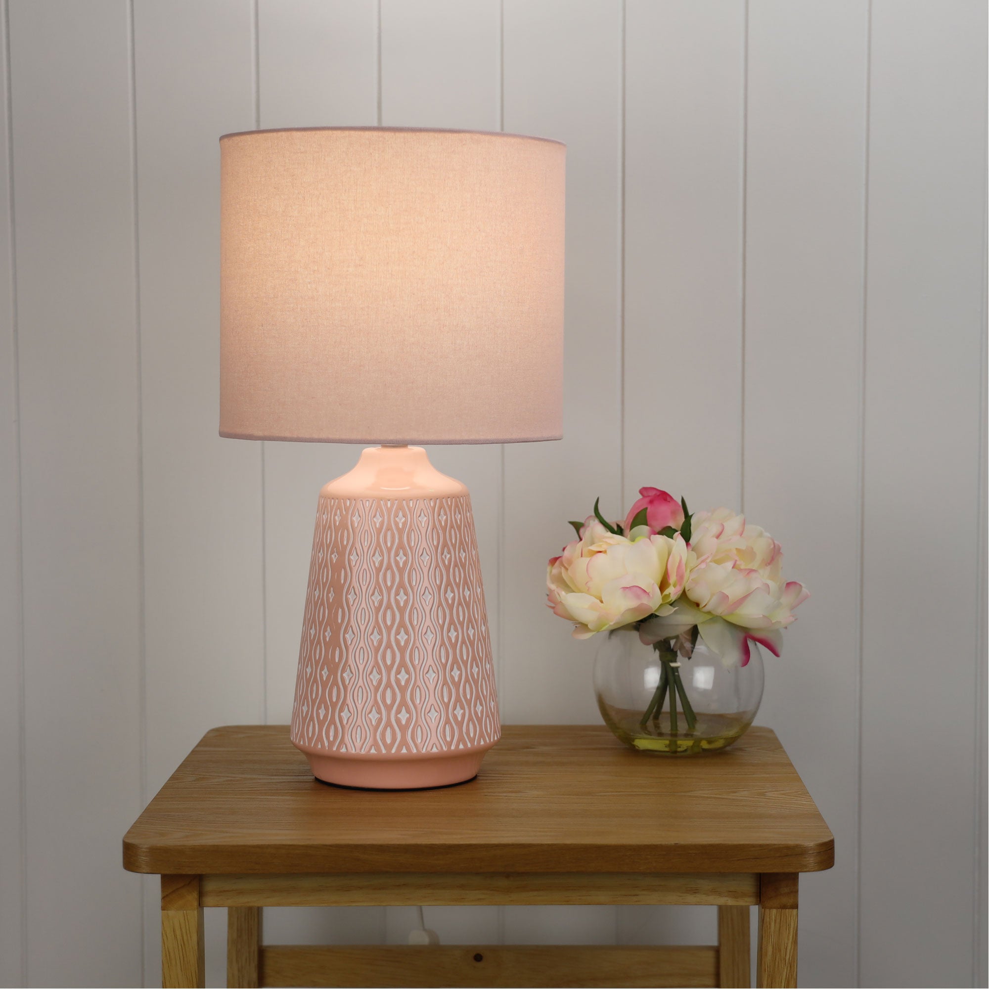 Buy Table Lamps Australia Moana 1 Light Table Lamp Pink - OL90151PK