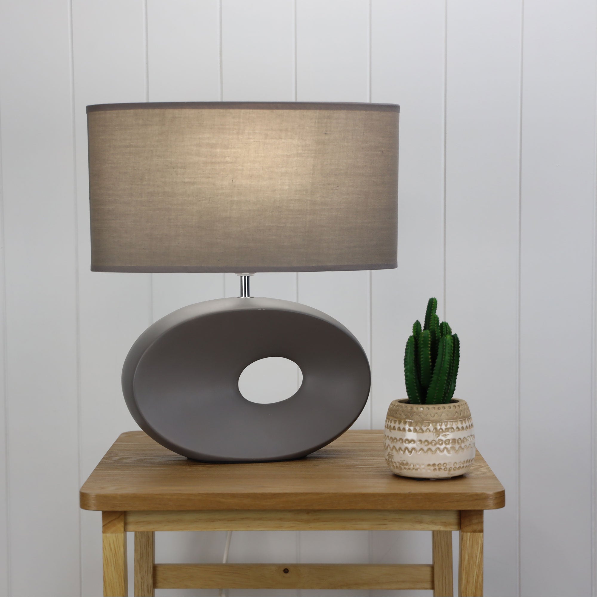 Buy Table Lamps Australia Louise 1 Light Table Lamp Grey - OL90153GY