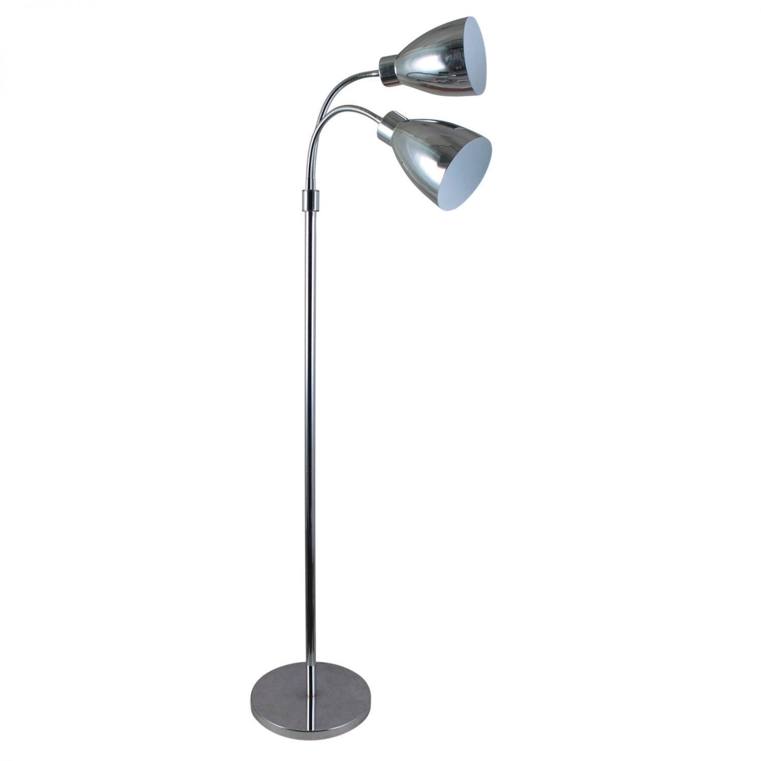 Buy Floor Lamps Australia Retro 2 Light Floor Lamp Chrome - OL91206CH