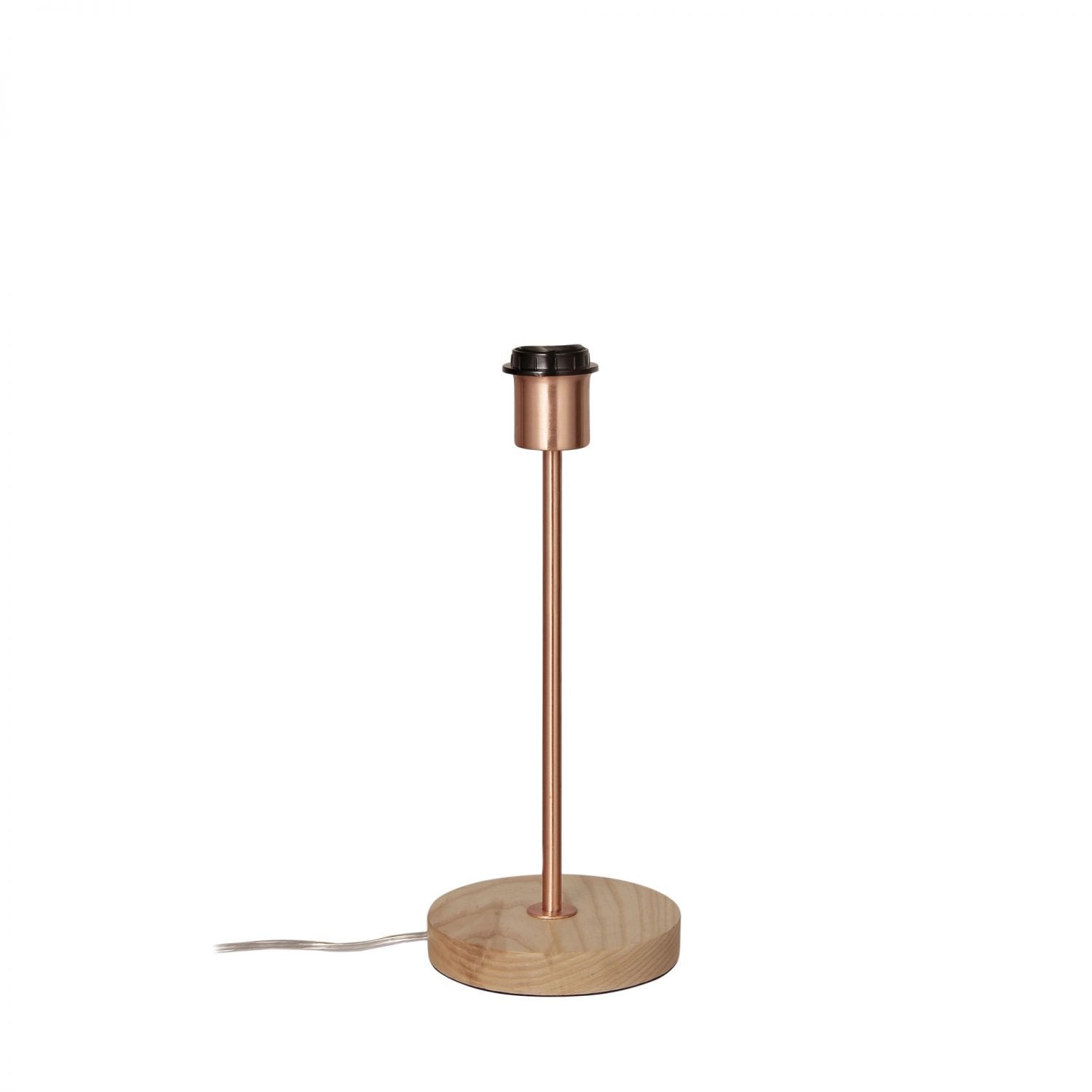 Fino Table Lamp Base Teak & Copper - OL91311CO