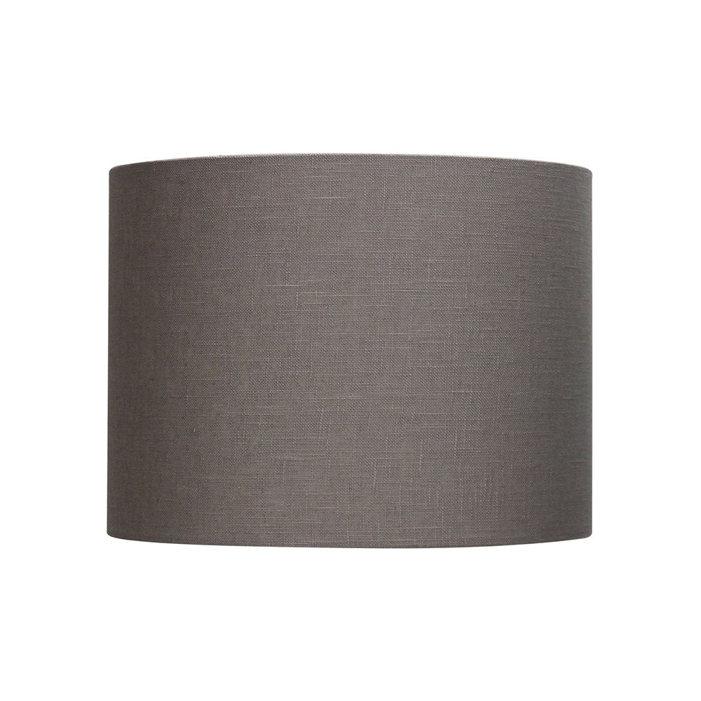 Buy Lamp Shades Australia 300-300-225mm / 12" Drum Putty Burlap Shade E27 - OL91906