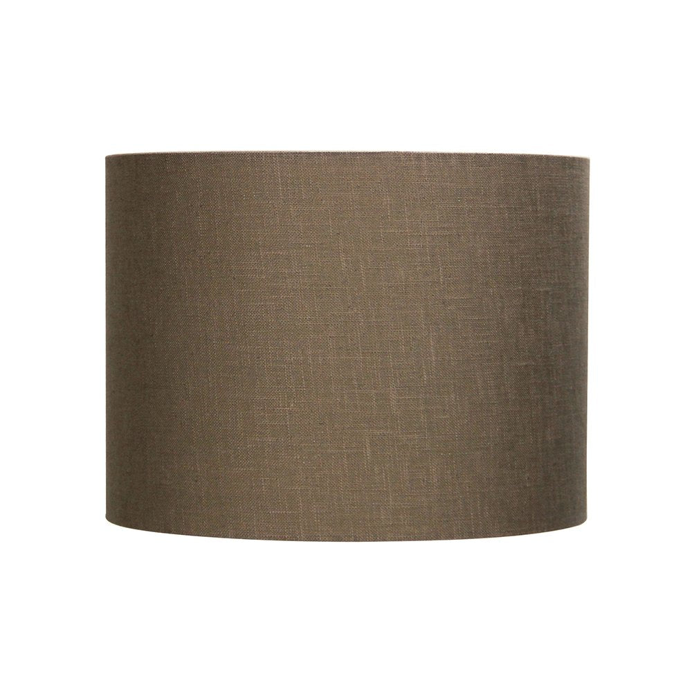 Buy Lamp Shades Australia 300-300-225mm / 12" Drum Coffee Burlap Shade E27 - OL91907