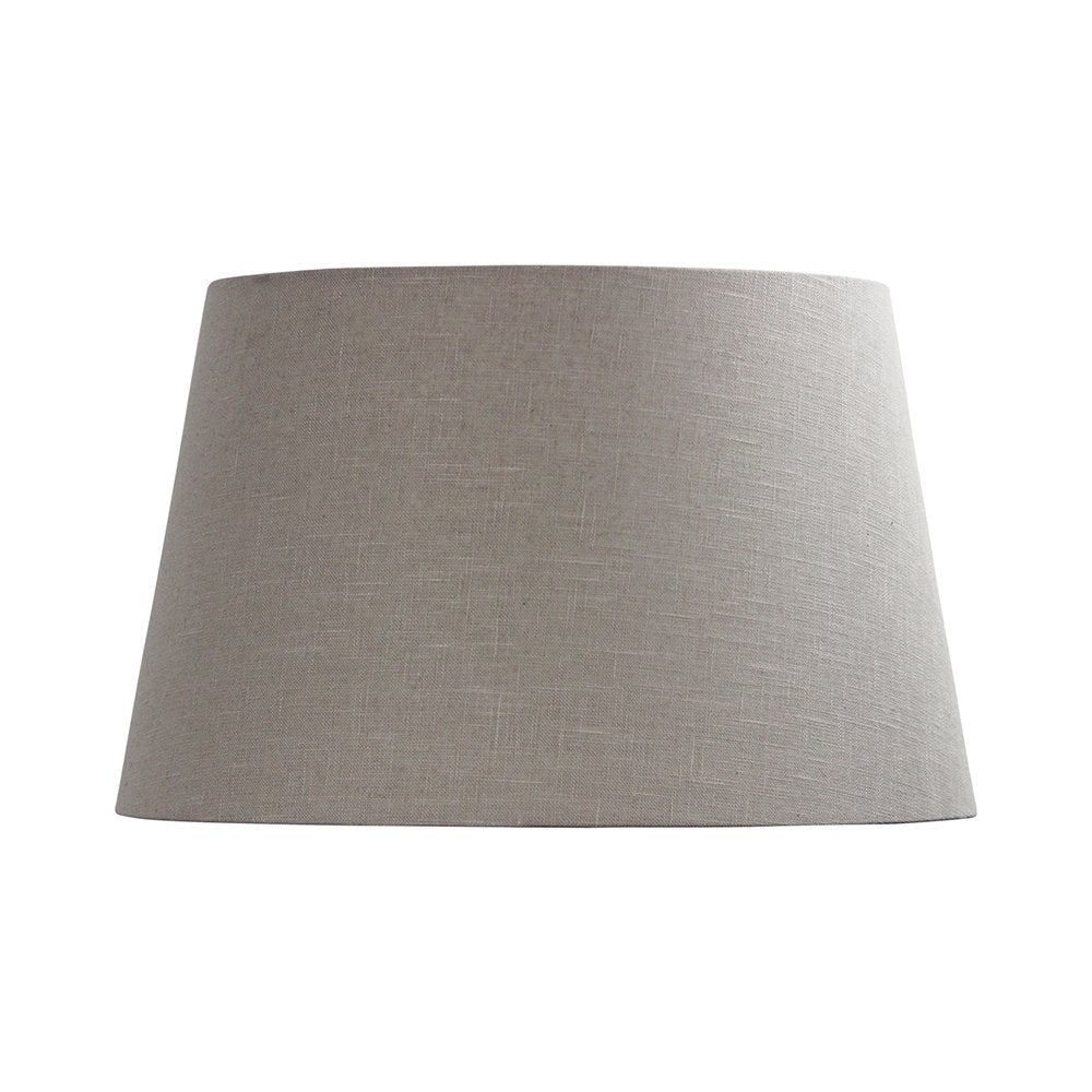 Buy Lamp Shades Australia 340-430-270mm / 17" Putty Burlap Hardback Shade E27 - OL91948