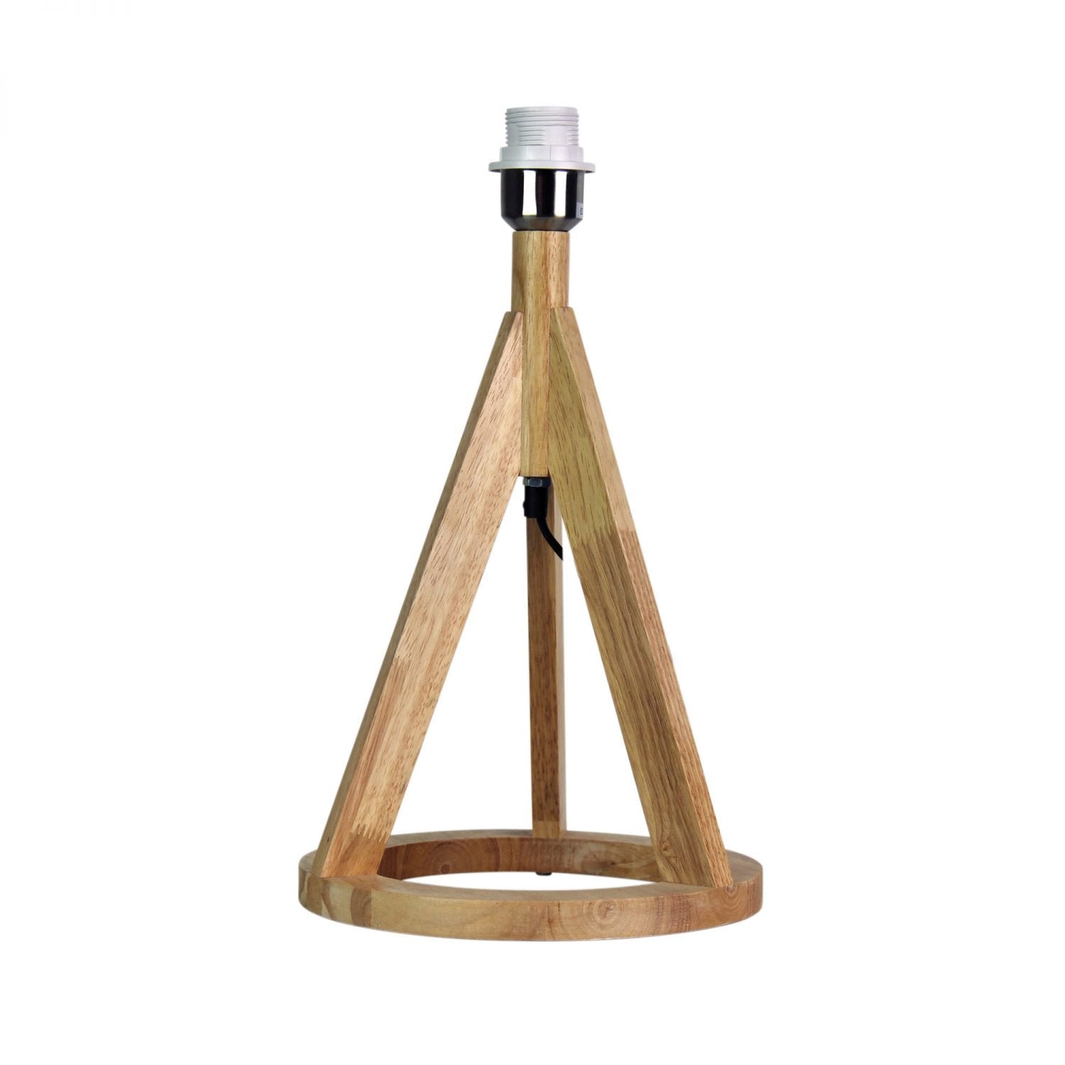 Stabb 1 Light Table Timber Tripod Lamp Base - OL93281NAT