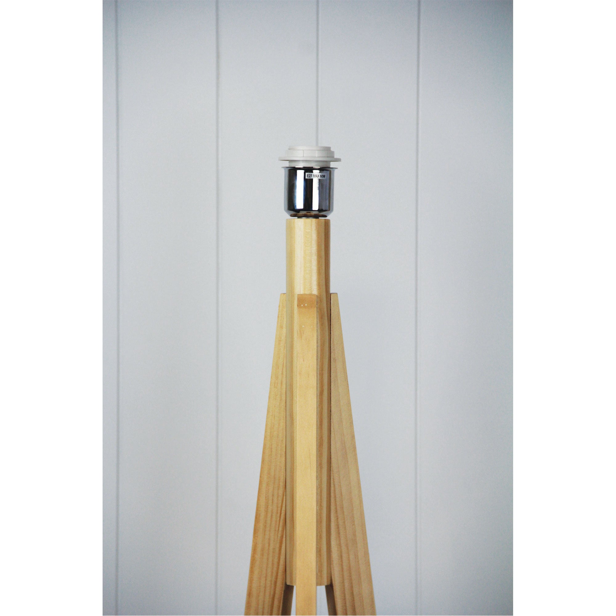 Buy Floor Lamps Australia Stabb 1 Light Floor Timber Tripod Lamp Base - OL93283NAT