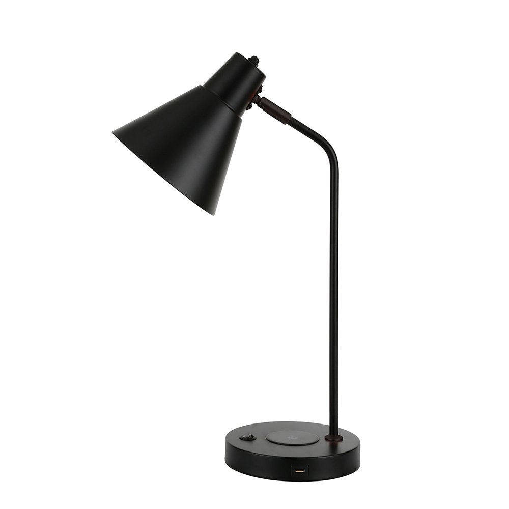 Targa 1 Light Desk Lamp Black With USB - OL93952BK