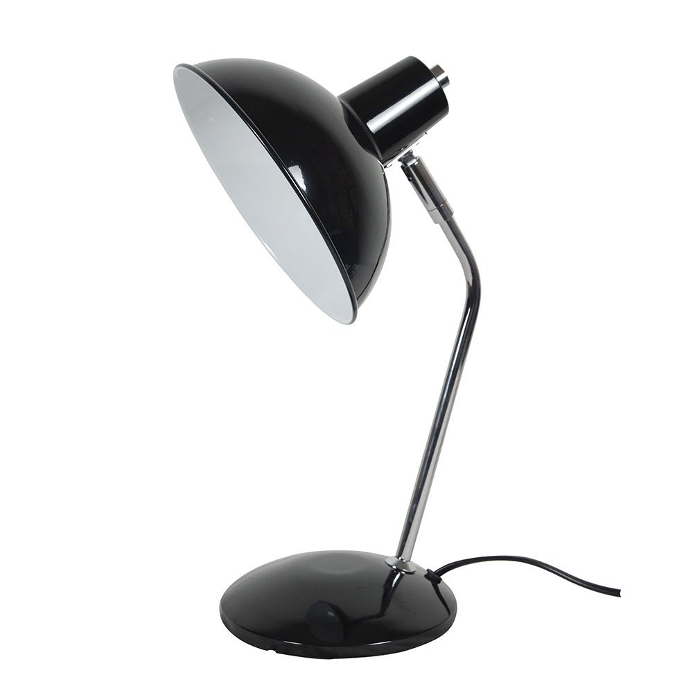 Buy Desk Lamps Australia Thea 1 Light Desk Lamp Black & Chrome - OL93961BK